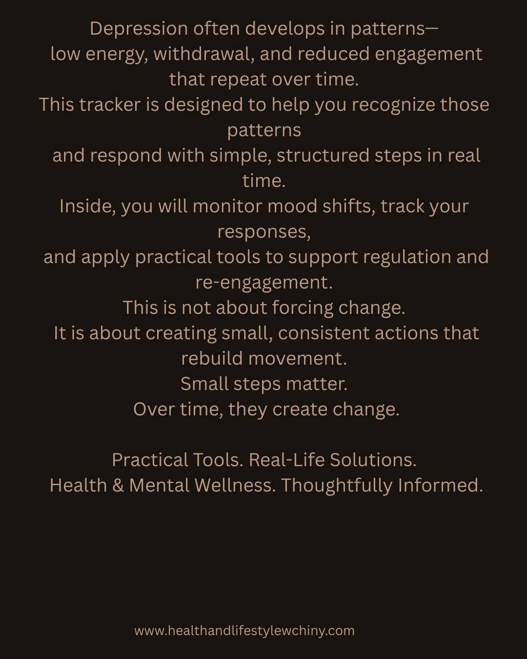 Depression Support & Regulation Practices – Stabilize Your System and Support Gradual Re-Engagement (33 Pages) - HealthandlifestylewChiny