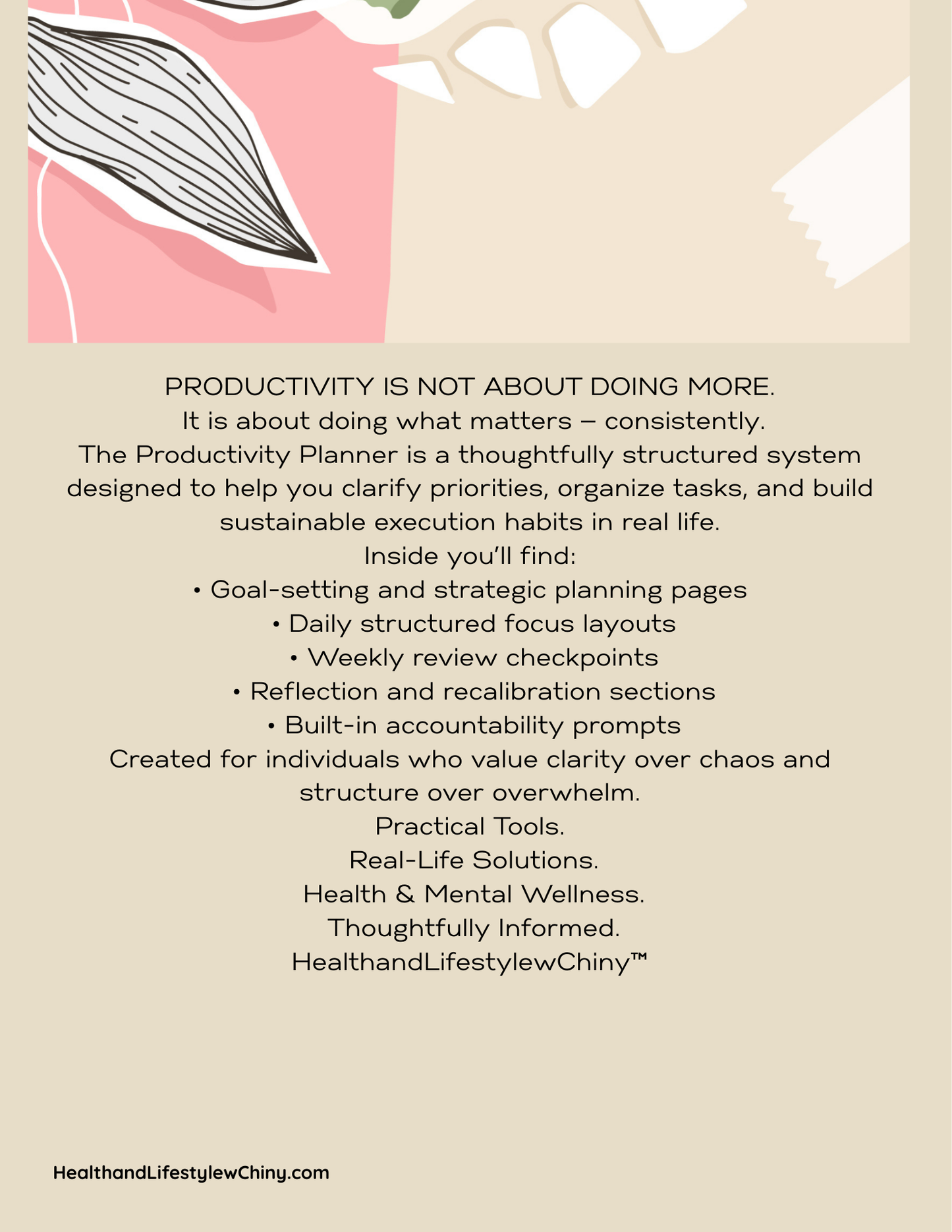 Productivity Planner – Structured Focus System - HealthandlifestylewChiny