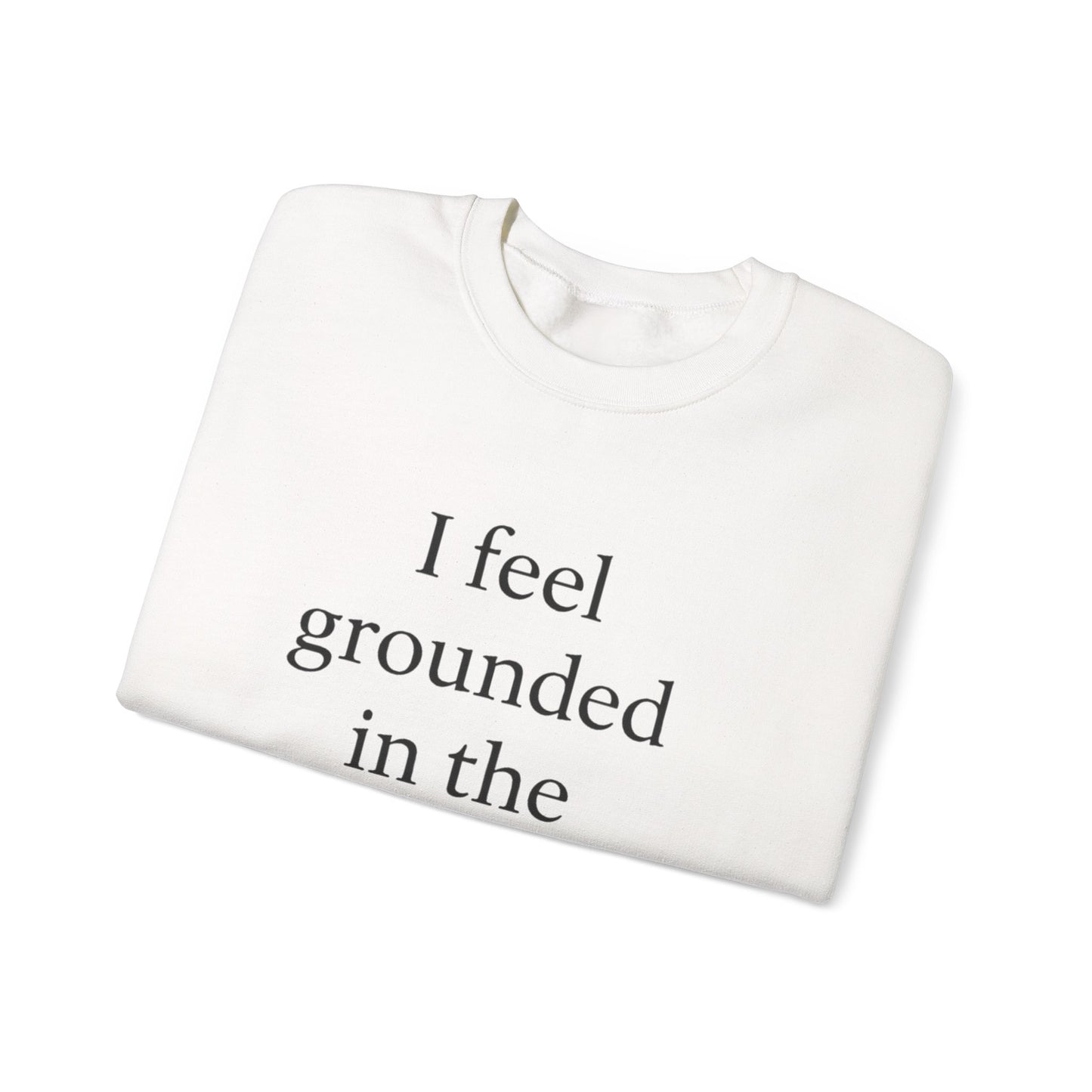 I Feel Grounded In The Presence Of My Pet Sweatshirt — Cozy Pet Lover Crewneck - HealthandlifestylewChiny