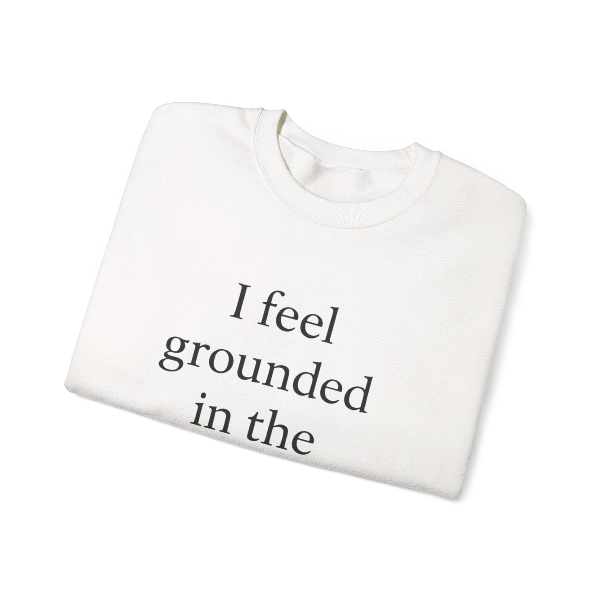 I Feel Grounded In The Presence Of My Pet Sweatshirt — Cozy Pet Lover Crewneck - HealthandlifestylewChiny