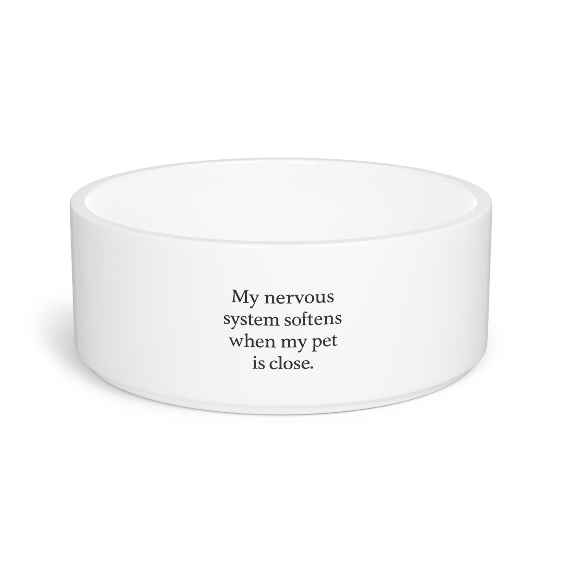 Ceramic Pet Bowl — "My nervous system softens when my pet is close" - HealthandlifestylewChiny