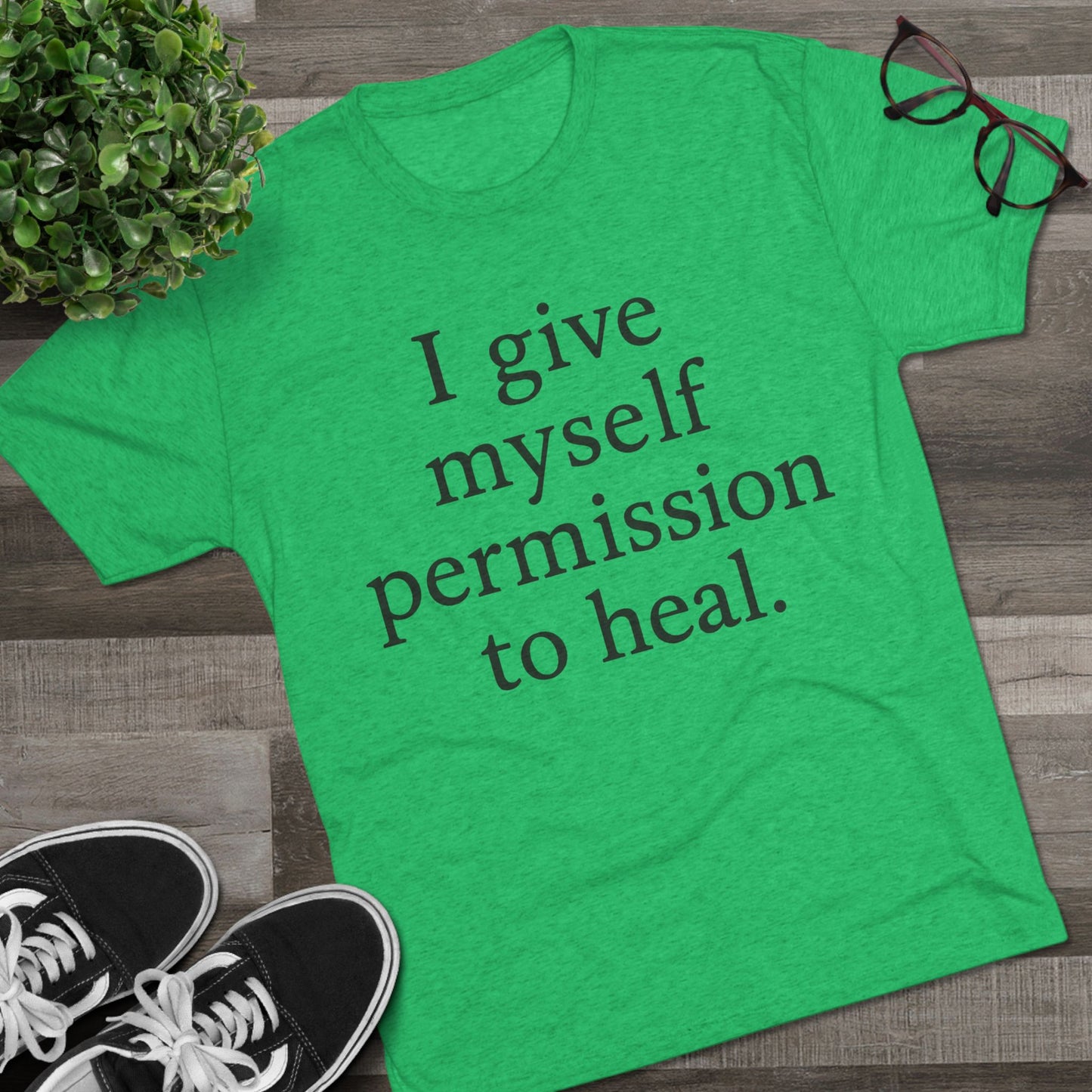 Healing Affirmation T‑Shirt — "I give myself permission to heal." - HealthandlifestylewChiny