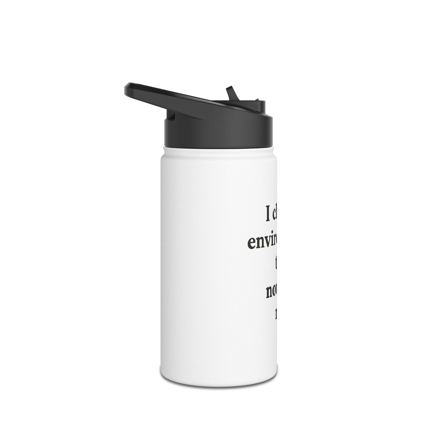Stainless Steel Water Bottle - "I Choose Environments That Nourish Me" Inspirational Bottle - HealthandlifestylewChiny