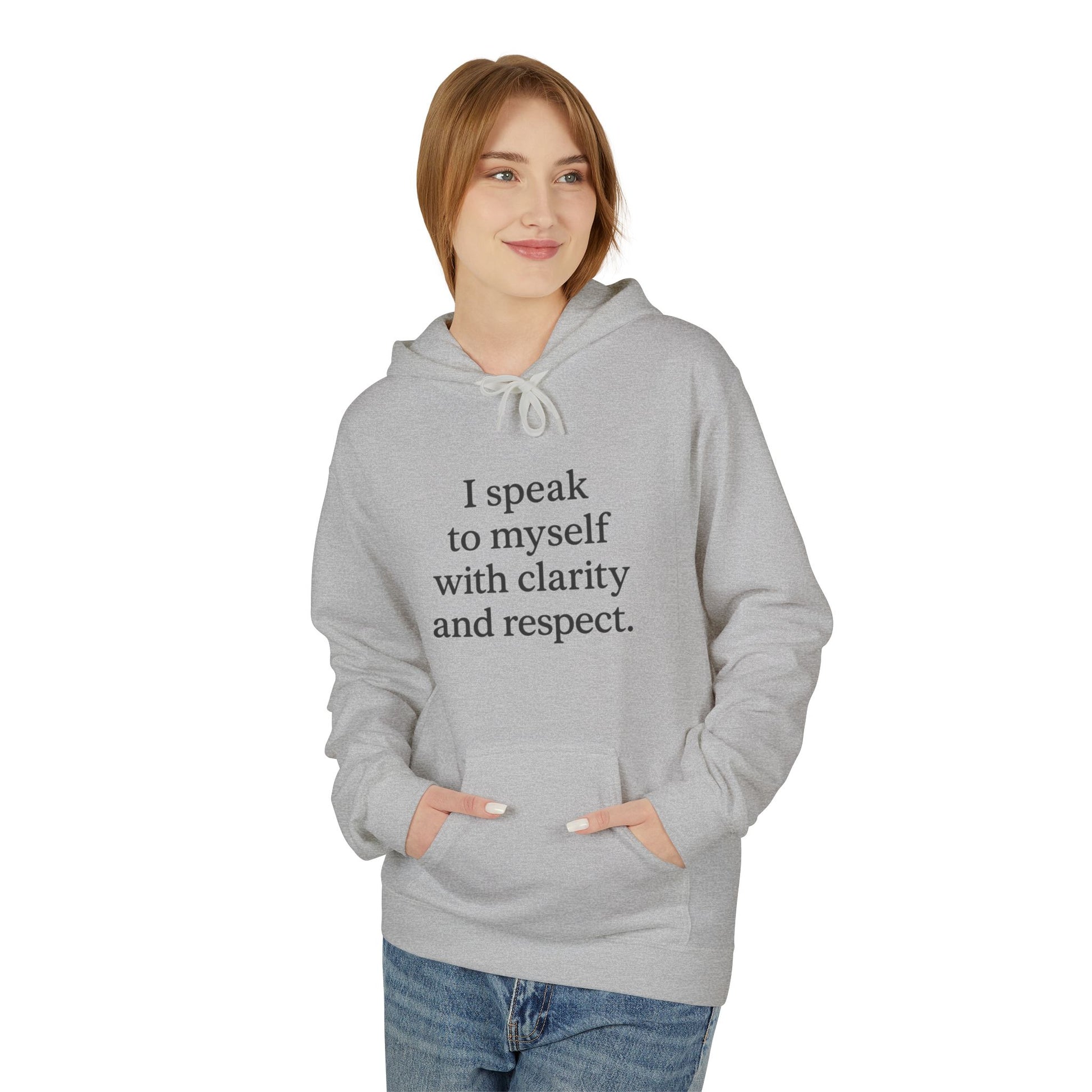 I Speak to Myself Hoodie — Self-Talk Affirmation Pullover - HealthandlifestylewChiny