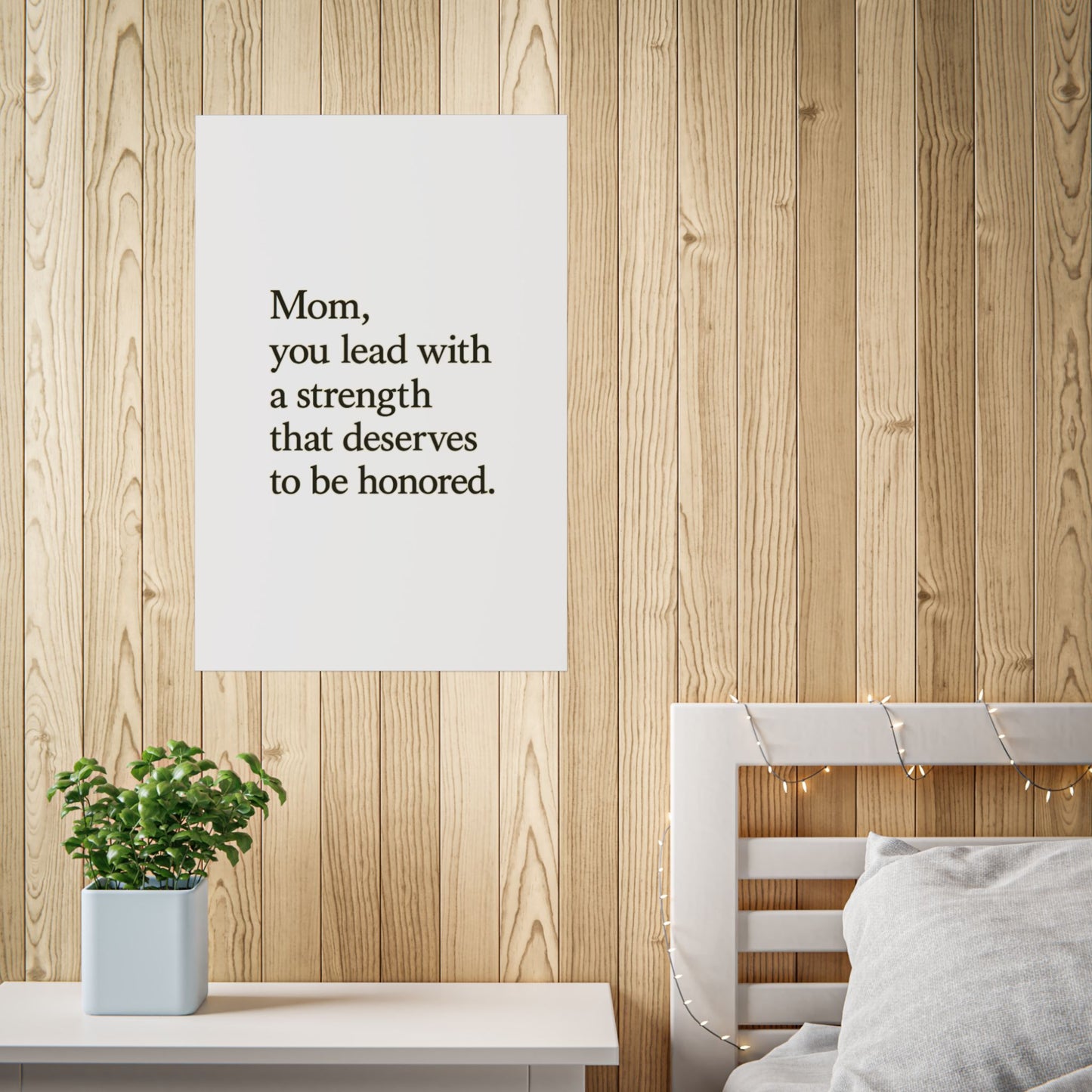 Mom Strength Inspirational Poster — Minimalist Mother's Day Print - HealthandlifestylewChiny
