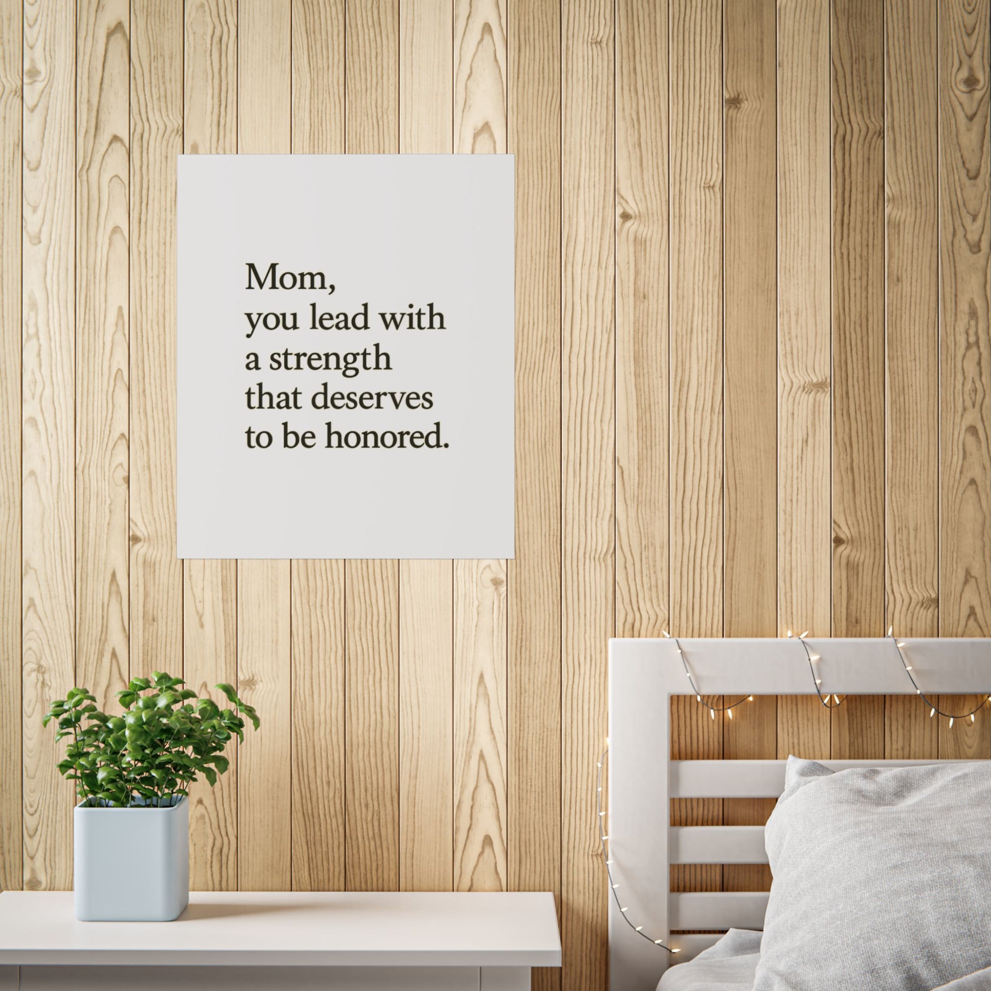 Mom Strength Inspirational Poster — Minimalist Mother's Day Print - HealthandlifestylewChiny