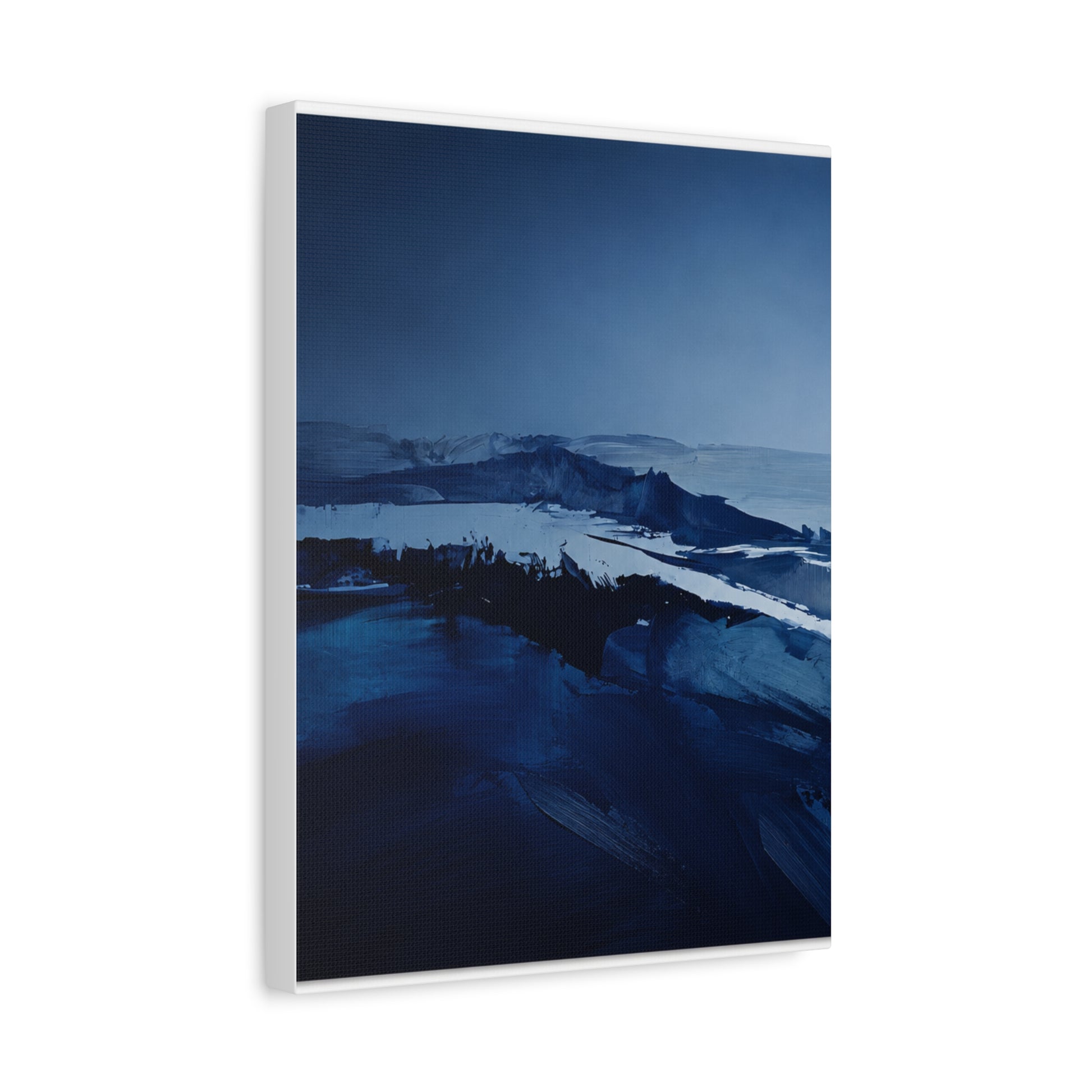 Deep Blue Abstract Matte Canvas Print — Stretched 1.25" - HealthandlifestylewChiny