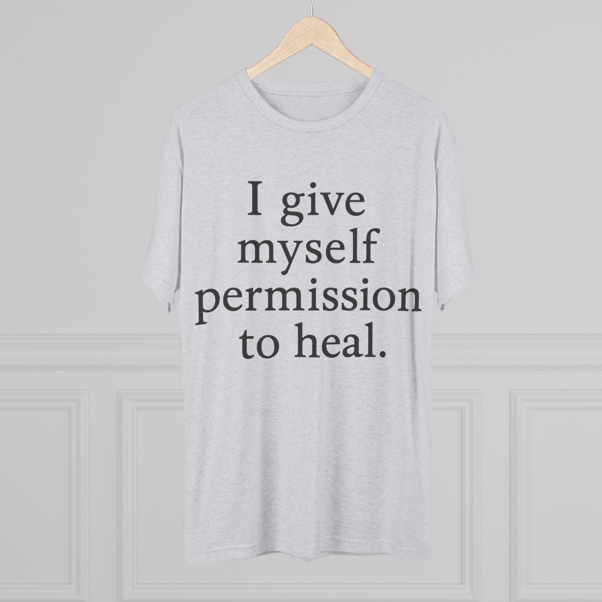 Healing Affirmation T‑Shirt — "I give myself permission to heal." - HealthandlifestylewChiny