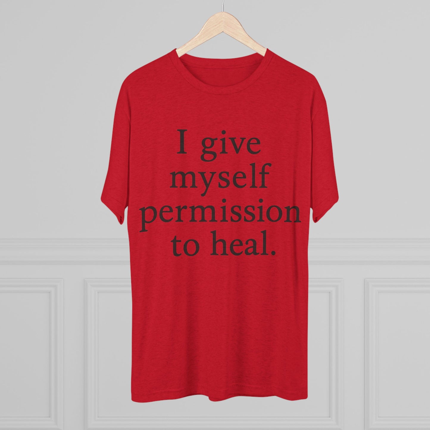 Healing Affirmation T‑Shirt — "I give myself permission to heal." - HealthandlifestylewChiny
