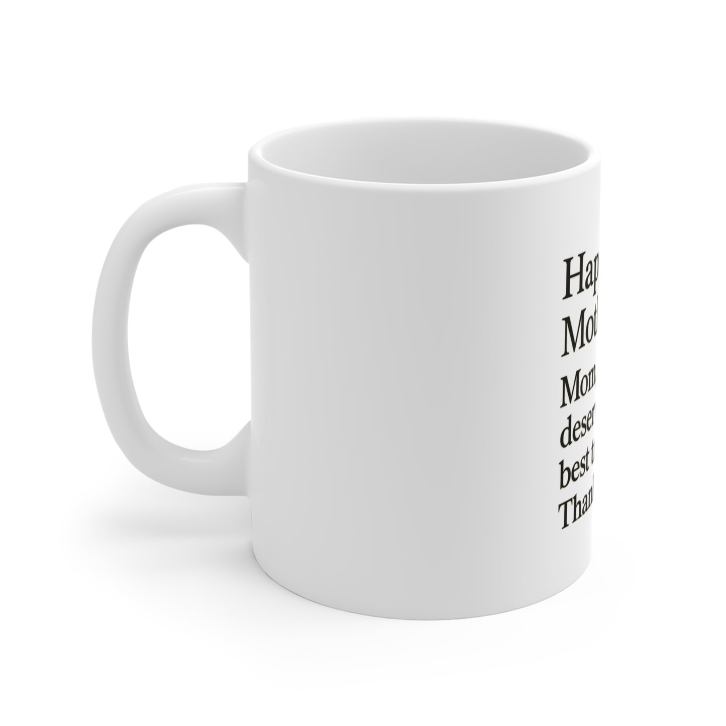 Mother’s Day Mug — “Happy Mother’s Day — Mom, you deserve the best trophy. Thank you.” Mother’s Day Gift - HealthandlifestylewChiny