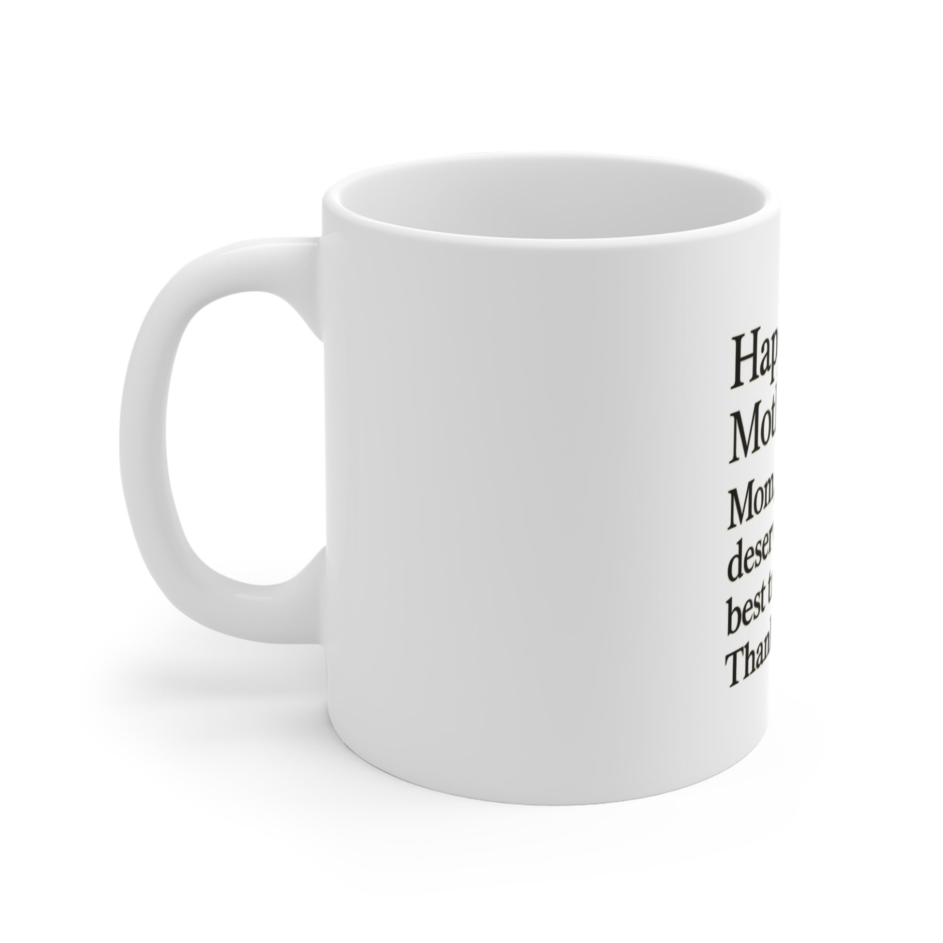 Mother’s Day Mug — “Happy Mother’s Day — Mom, you deserve the best trophy. Thank you.” Mother’s Day Gift - HealthandlifestylewChiny