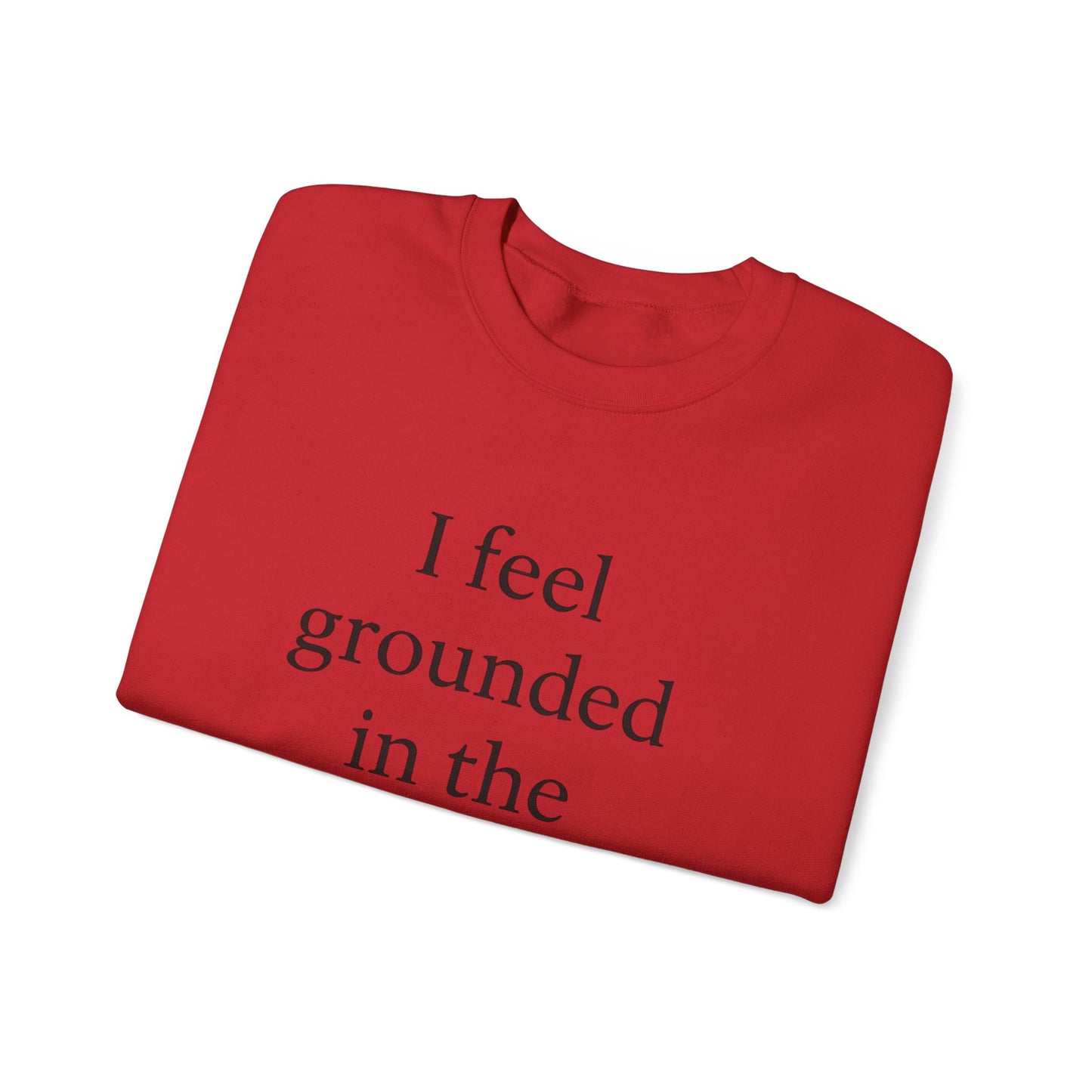 I Feel Grounded In The Presence Of My Pet Sweatshirt — Cozy Pet Lover Crewneck - HealthandlifestylewChiny