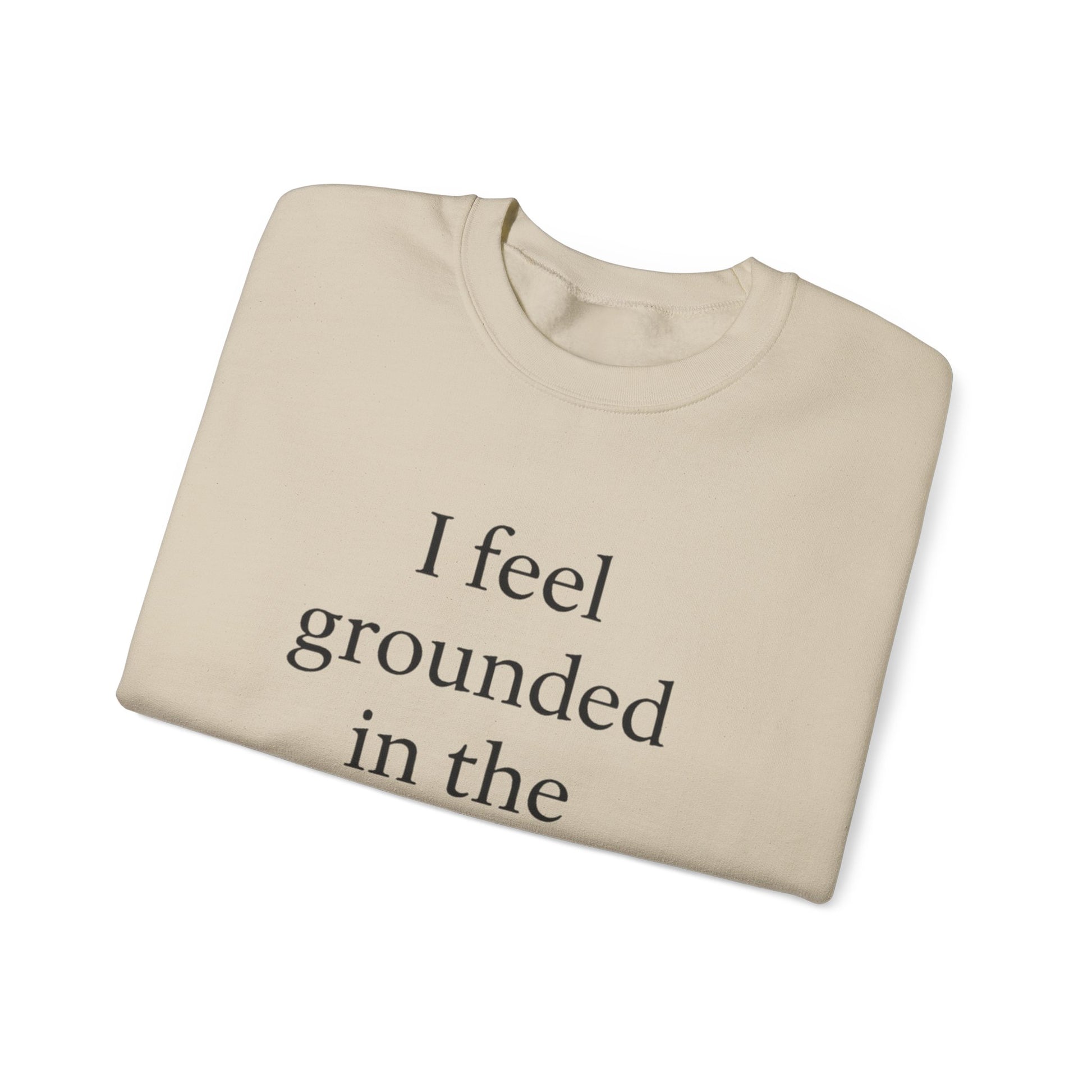 I Feel Grounded In The Presence Of My Pet Sweatshirt — Cozy Pet Lover Crewneck - HealthandlifestylewChiny