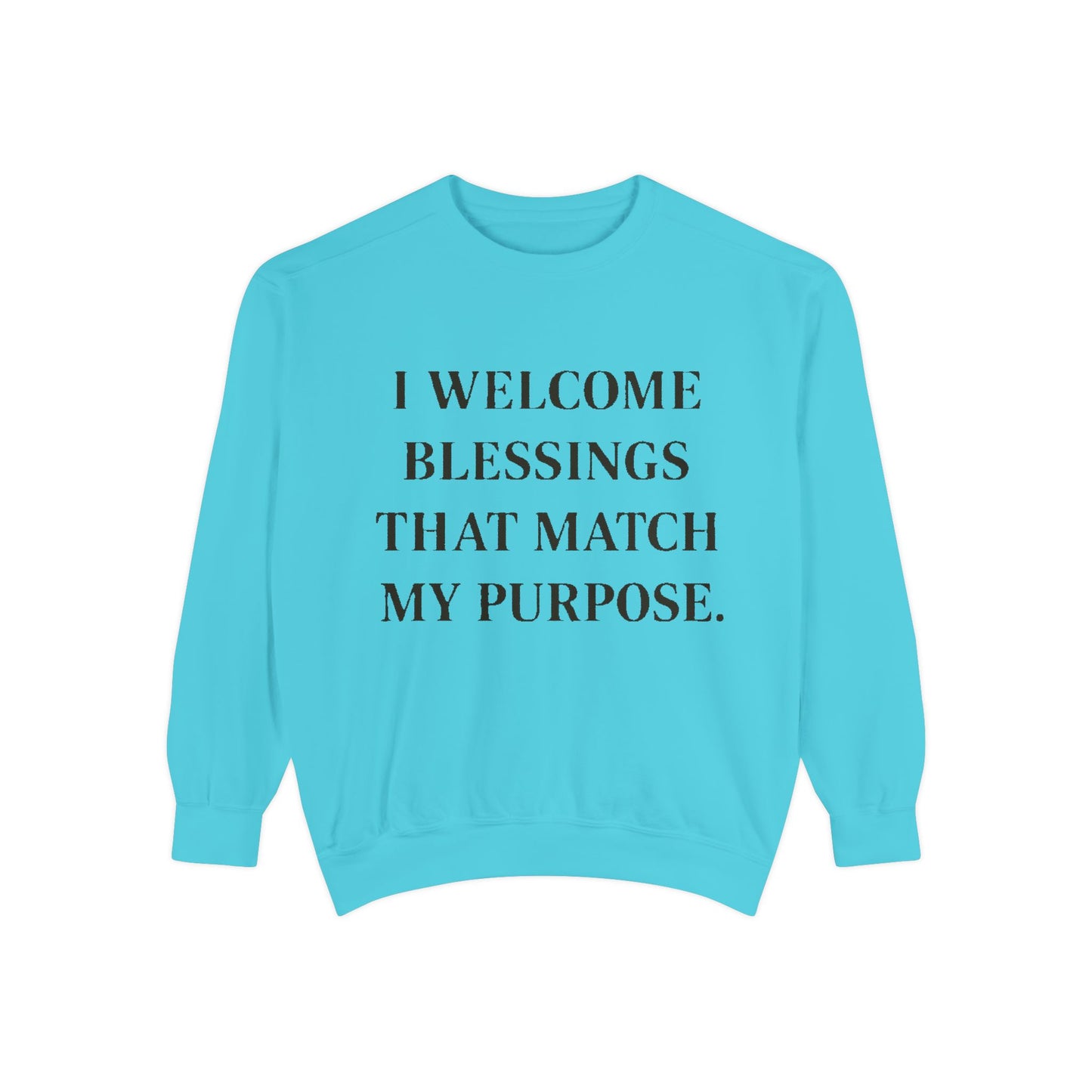 I Welcome Blessings That Match My Purpose Sweatshirt - HealthandlifestylewChiny
