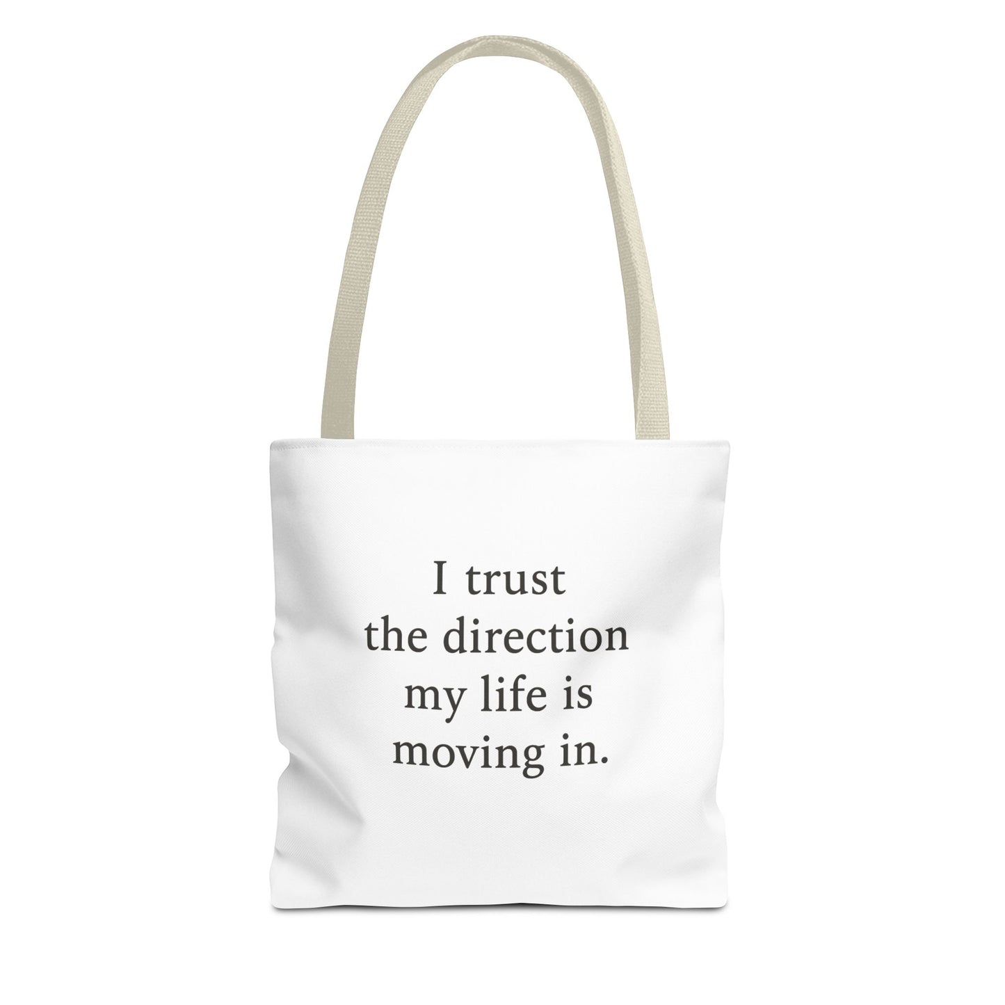 Affirmation Tote Bag - "I Trust the Direction My Life Is Moving In" Inspirational Carryall - HealthandlifestylewChiny