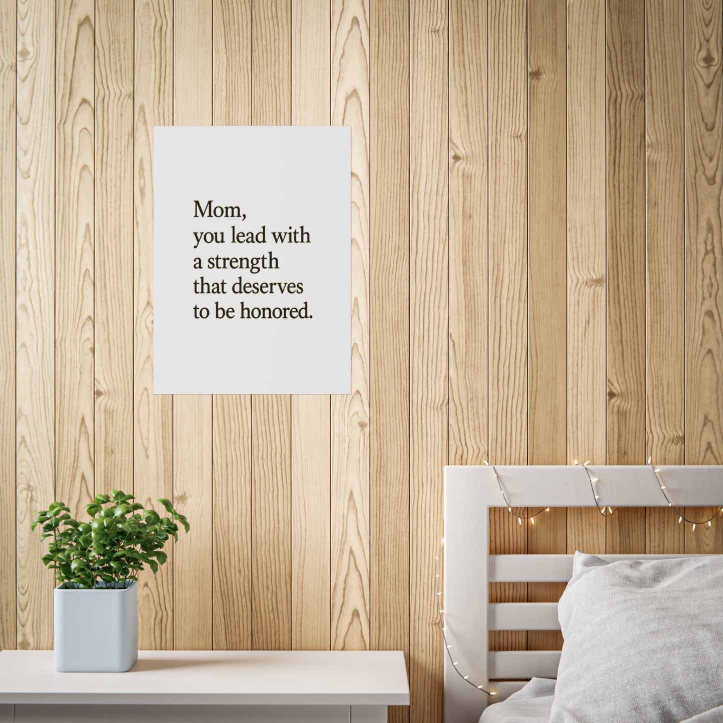 Mom Strength Inspirational Poster — Minimalist Mother's Day Print - HealthandlifestylewChiny
