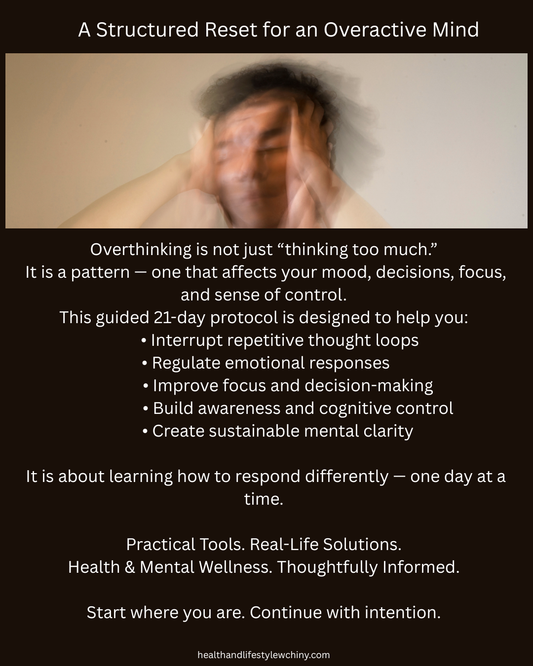 21-Day Thought Reframe Protocol – Cognitive Restructuring & Mindset Reset System (102-Page Workbook) - HealthandlifestylewChiny