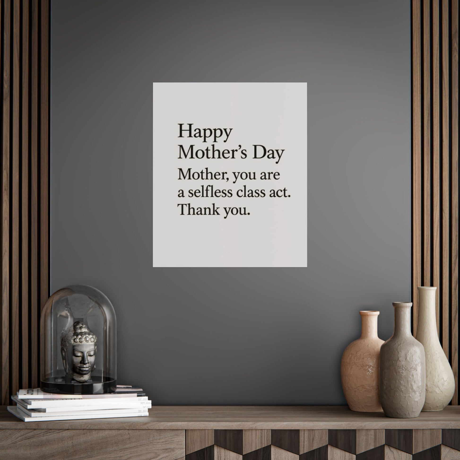 Mother’s Day Typography Poster — "Happy Mother’s Day, Mother you are a selfless class act. Thank you." - HealthandlifestylewChiny