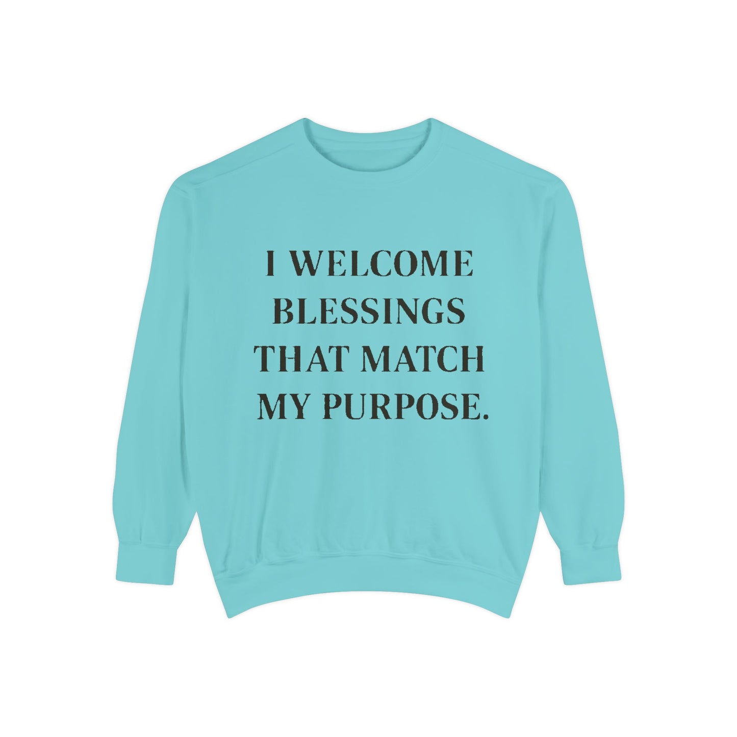 I Welcome Blessings That Match My Purpose Sweatshirt - HealthandlifestylewChiny