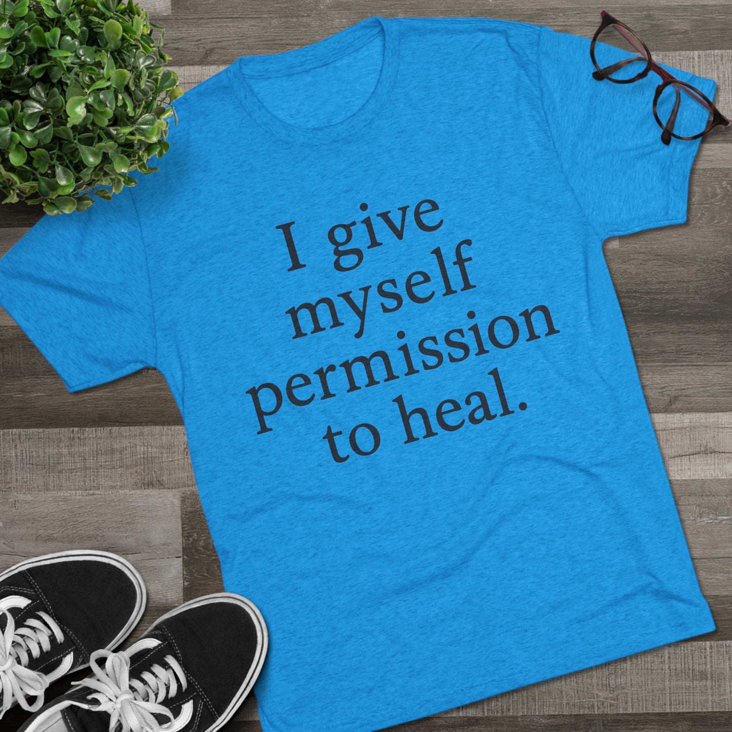 Healing Affirmation T‑Shirt — "I give myself permission to heal." - HealthandlifestylewChiny