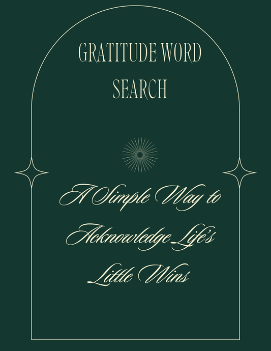 31-Day Gratitude Word Search – Mindful Activity & Reflection Workbook (105 Pages) - HealthandlifestylewChiny
