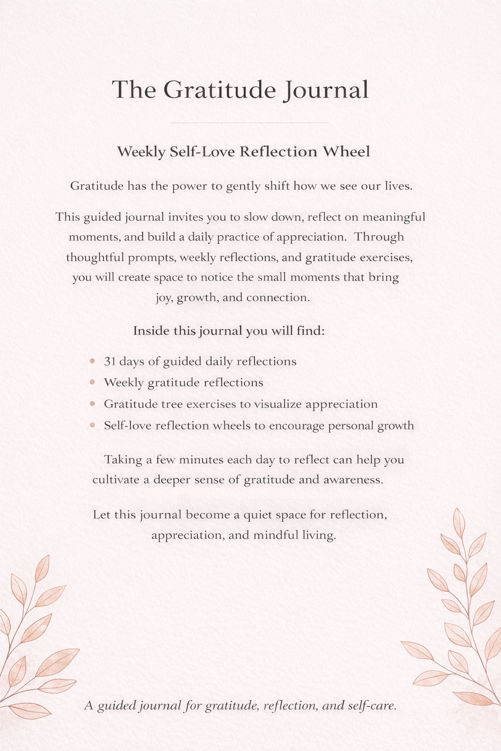 31 Days of Gratitude – Daily Reflection & Mindset Journal (78 Pages) - HealthandlifestylewChiny