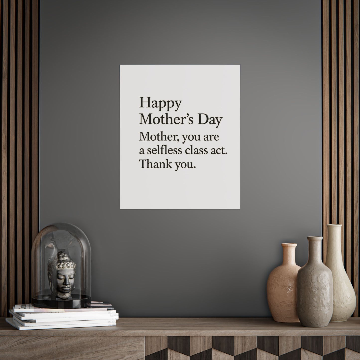 Mother’s Day Typography Poster — "Happy Mother’s Day, Mother you are a selfless class act. Thank you." - HealthandlifestylewChiny