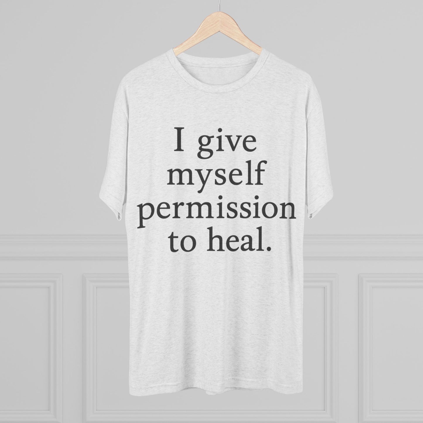 Healing Affirmation T‑Shirt — "I give myself permission to heal." - HealthandlifestylewChiny