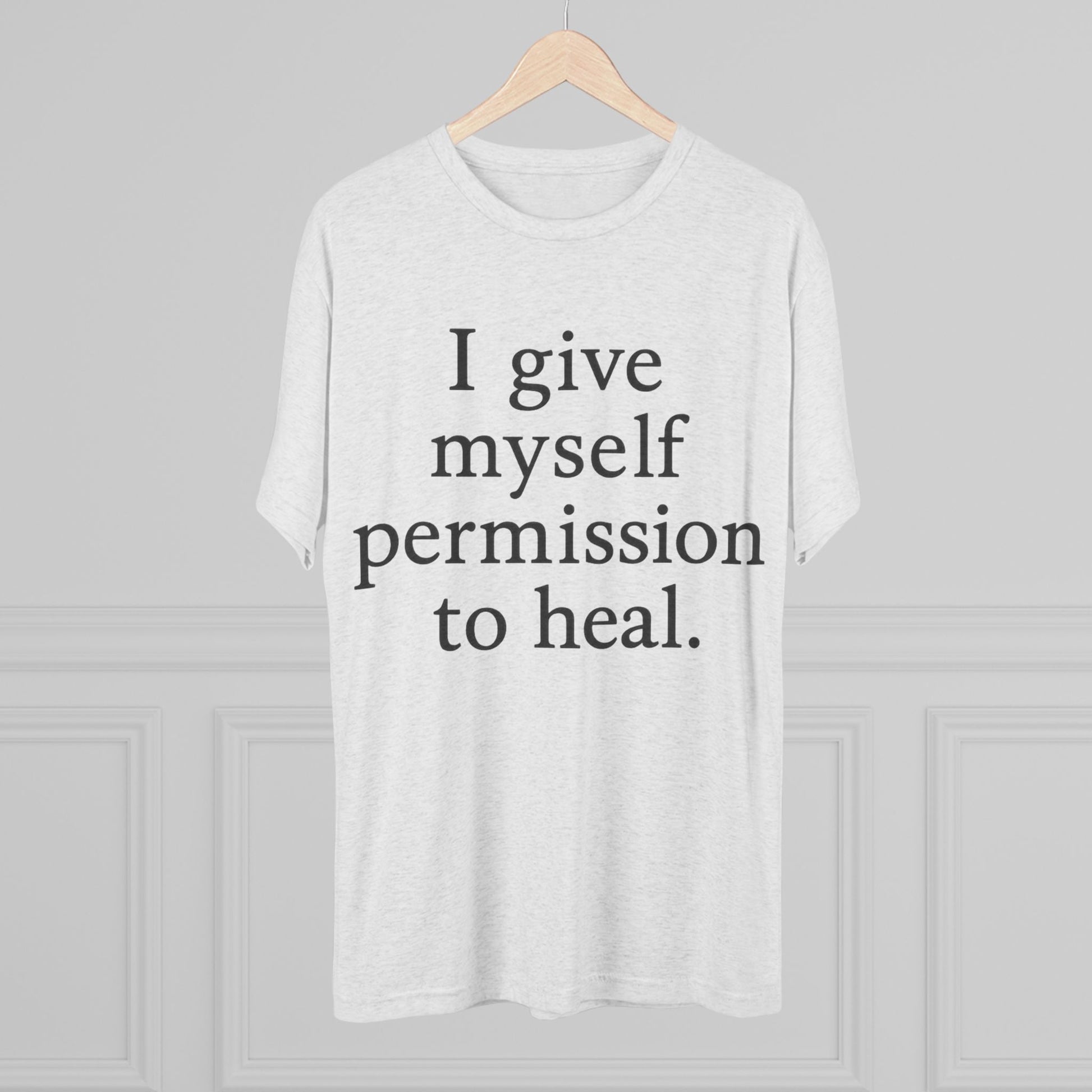 Healing Affirmation T‑Shirt — "I give myself permission to heal." - HealthandlifestylewChiny