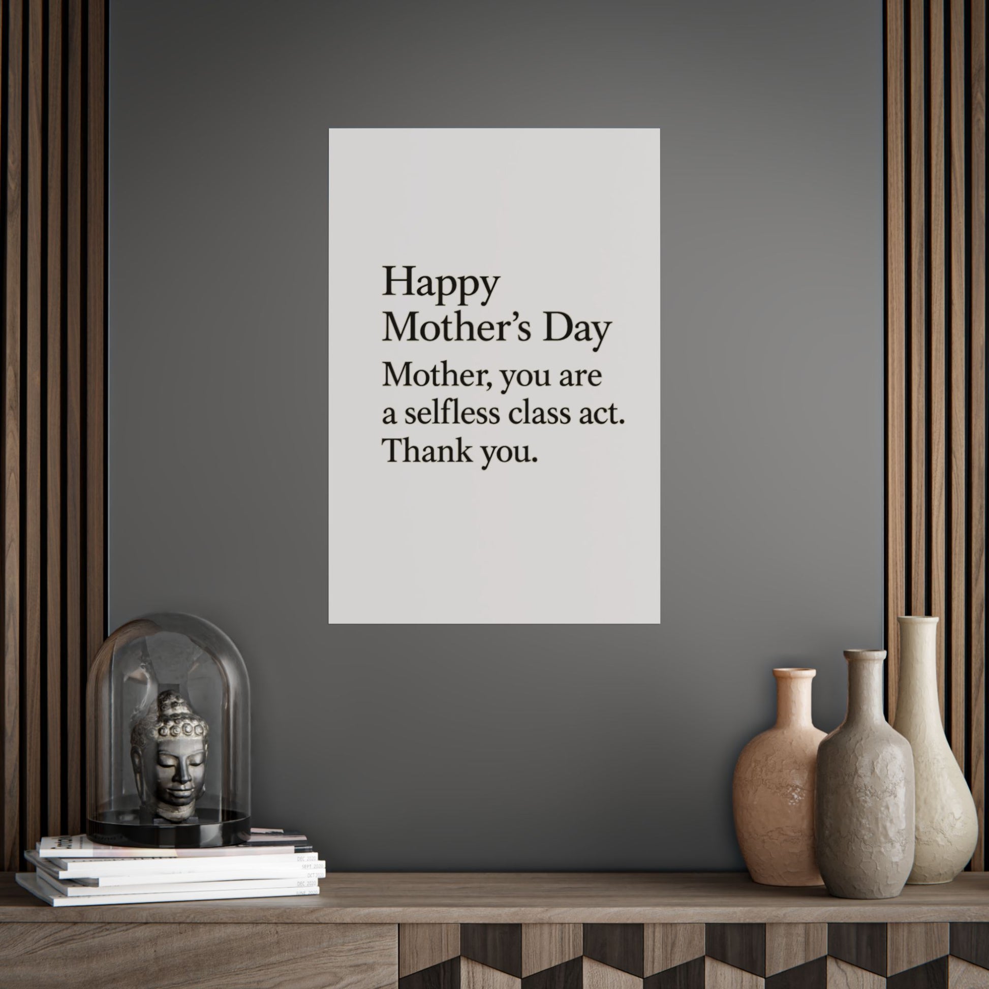 Mother’s Day Typography Poster — "Happy Mother’s Day, Mother you are a selfless class act. Thank you." - HealthandlifestylewChiny