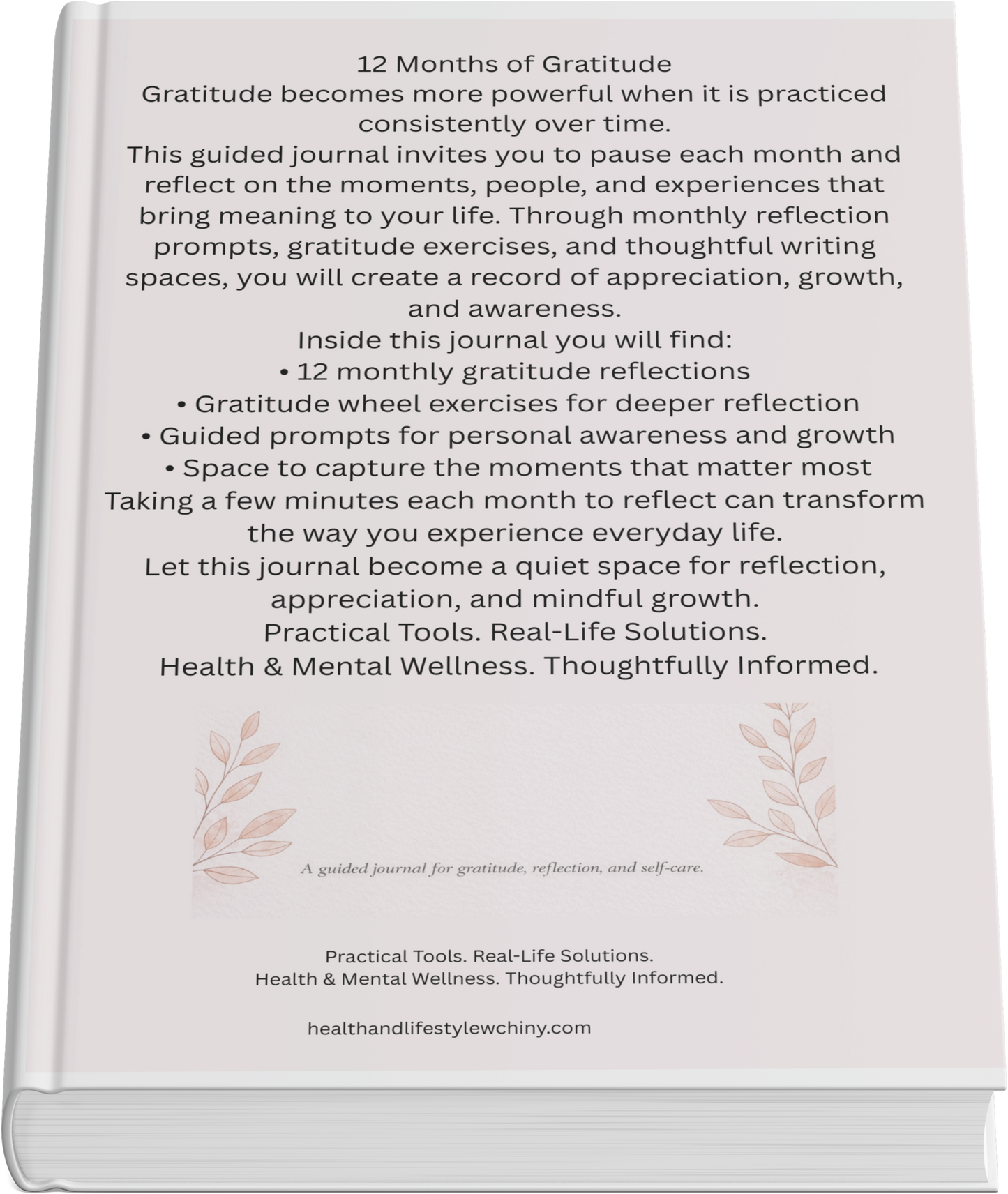 52 Weeks of Gratitude – Weekly Reflection & Mindset Journal (1-Year Workbook) - HealthandlifestylewChiny