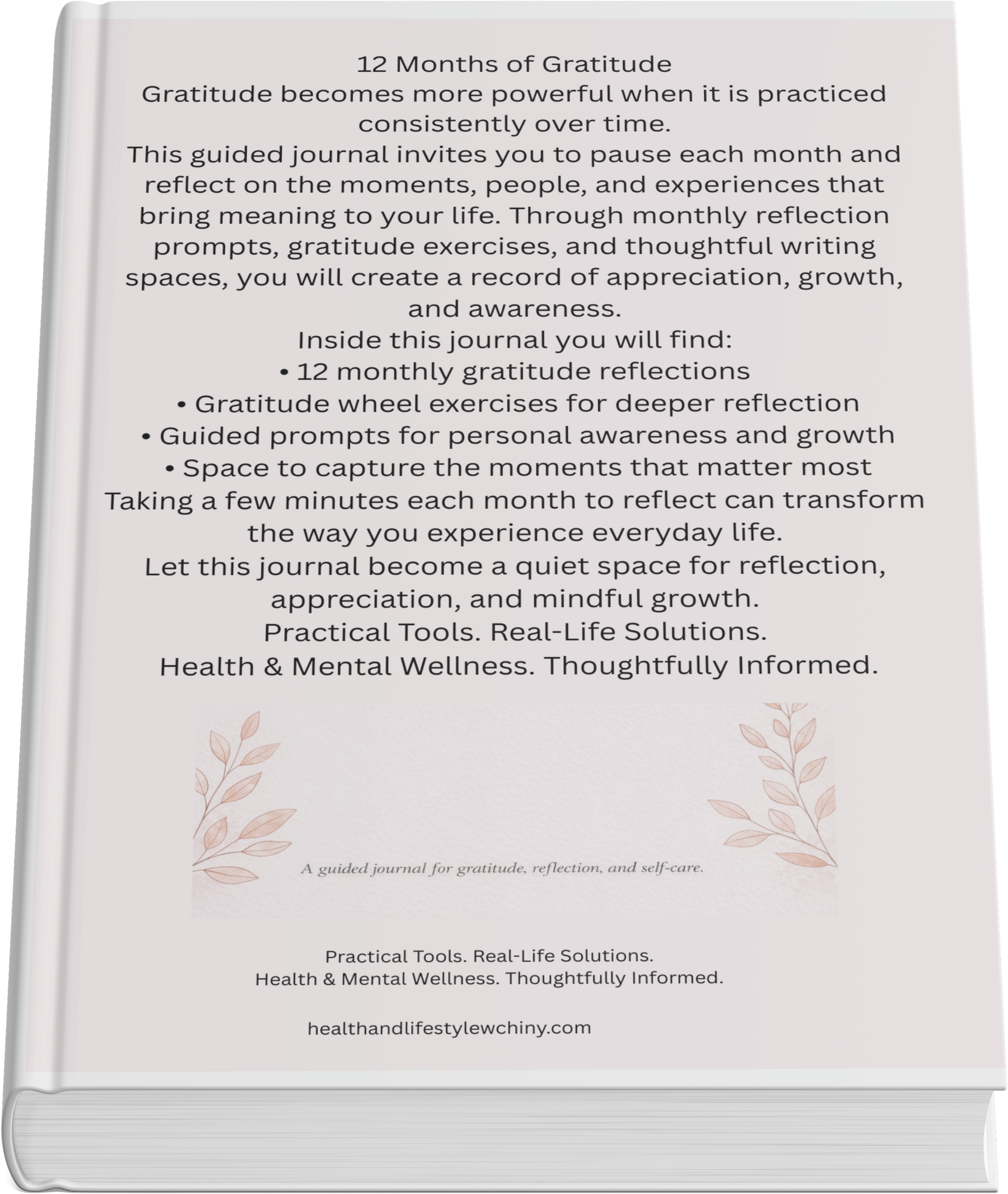 52 Weeks of Gratitude – Weekly Reflection & Mindset Journal (1-Year Workbook) - HealthandlifestylewChiny