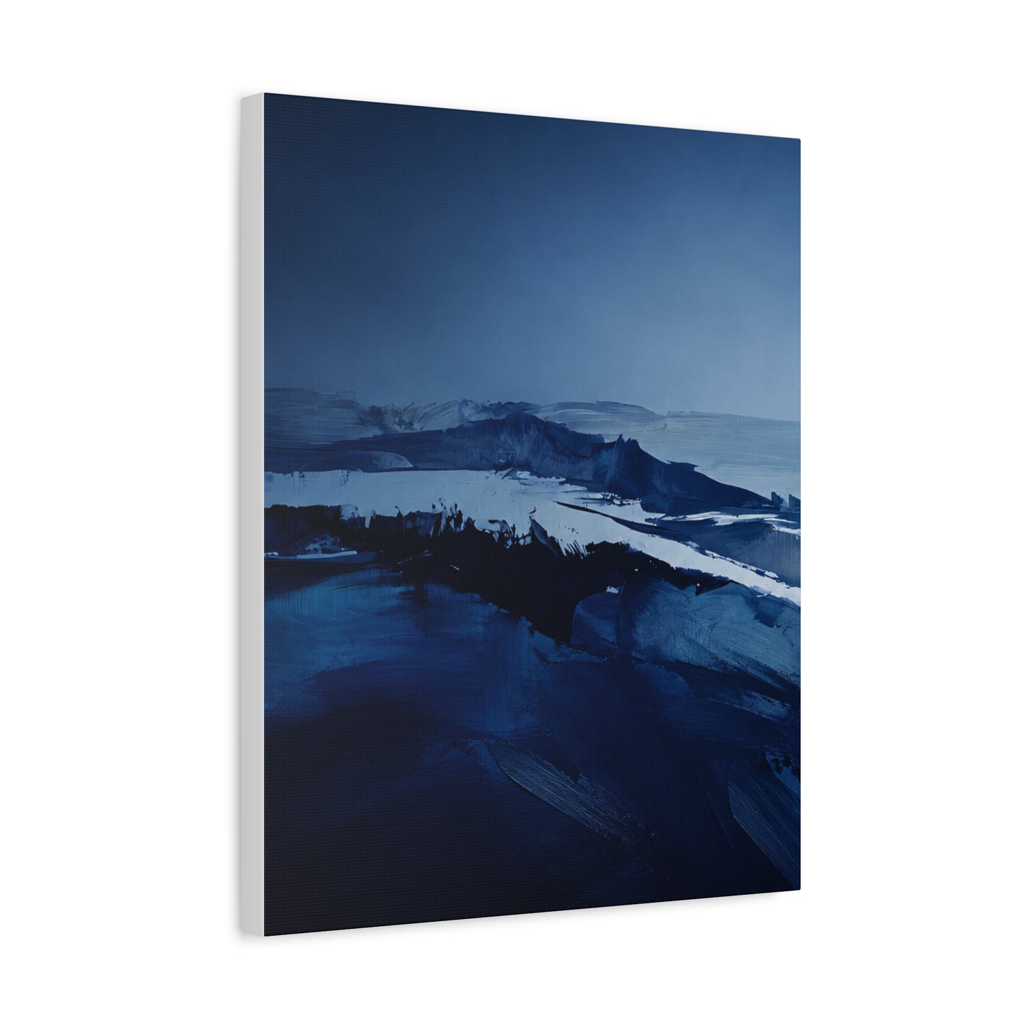 Deep Blue Abstract Matte Canvas Print — Stretched 1.25" - HealthandlifestylewChiny