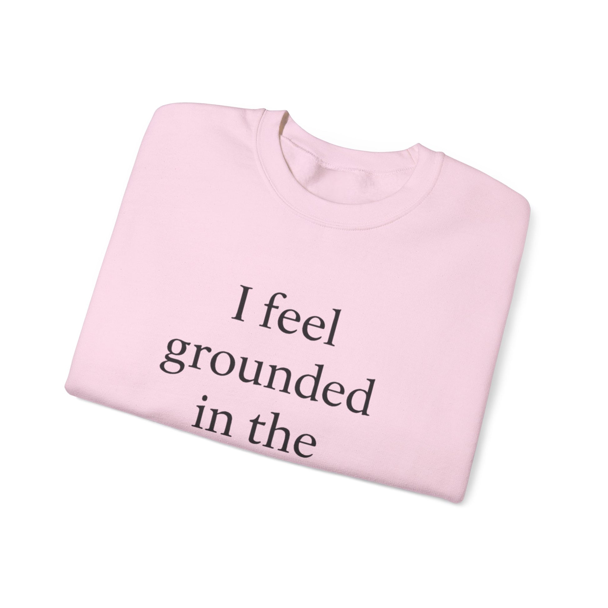 I Feel Grounded In The Presence Of My Pet Sweatshirt — Cozy Pet Lover Crewneck - HealthandlifestylewChiny
