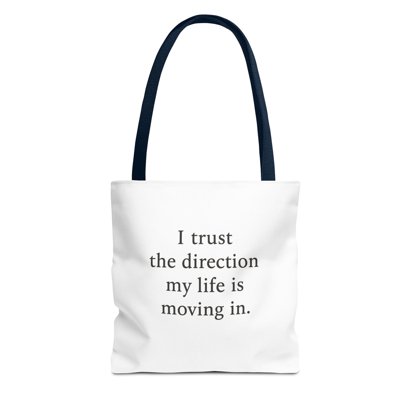 Affirmation Tote Bag - "I Trust the Direction My Life Is Moving In" Inspirational Carryall - HealthandlifestylewChiny