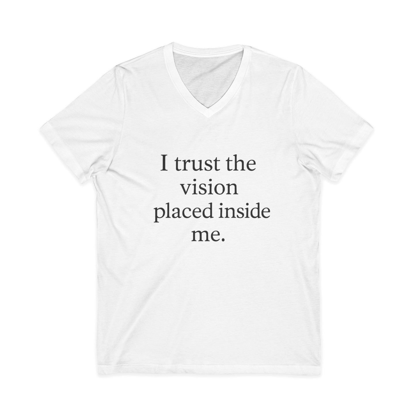 I Trust The Vision V-Neck Tee — Inspirational Women’s Motivational Shirt - HealthandlifestylewChiny