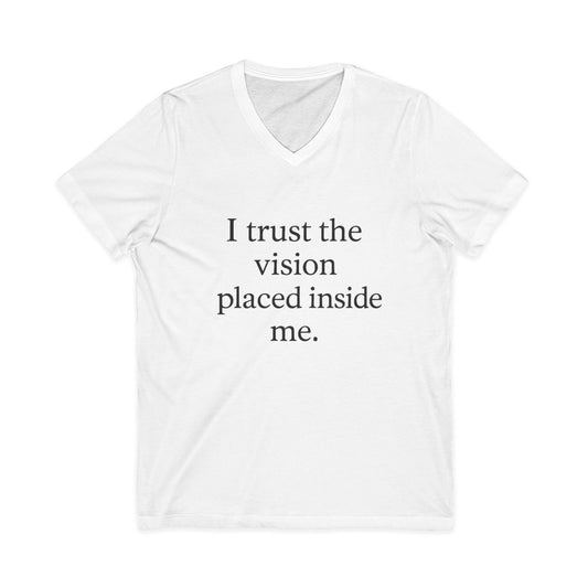 I Trust The Vision V-Neck Tee — Inspirational Women’s Motivational Shirt - HealthandlifestylewChiny