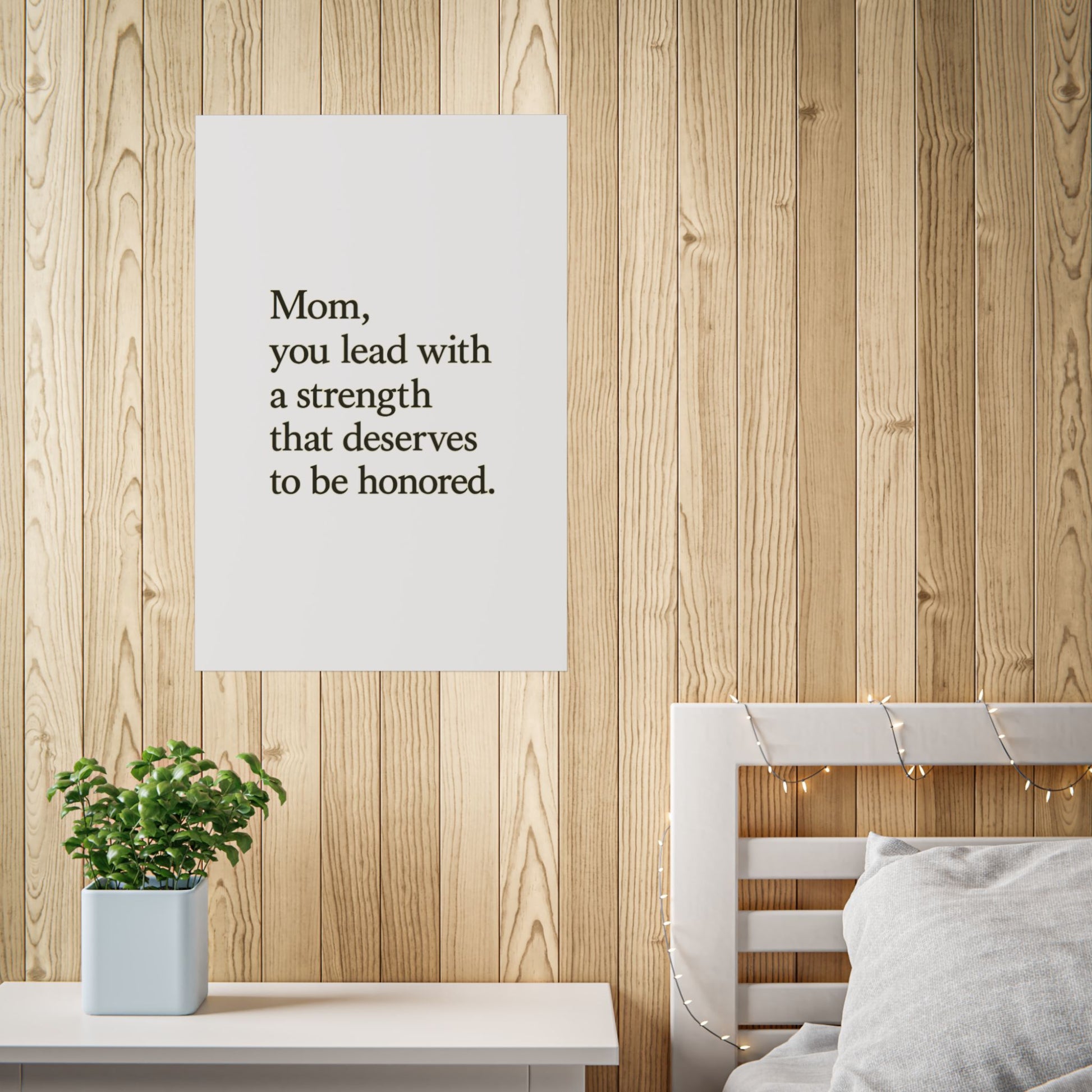 Mom Strength Inspirational Poster — Minimalist Mother's Day Print - HealthandlifestylewChiny