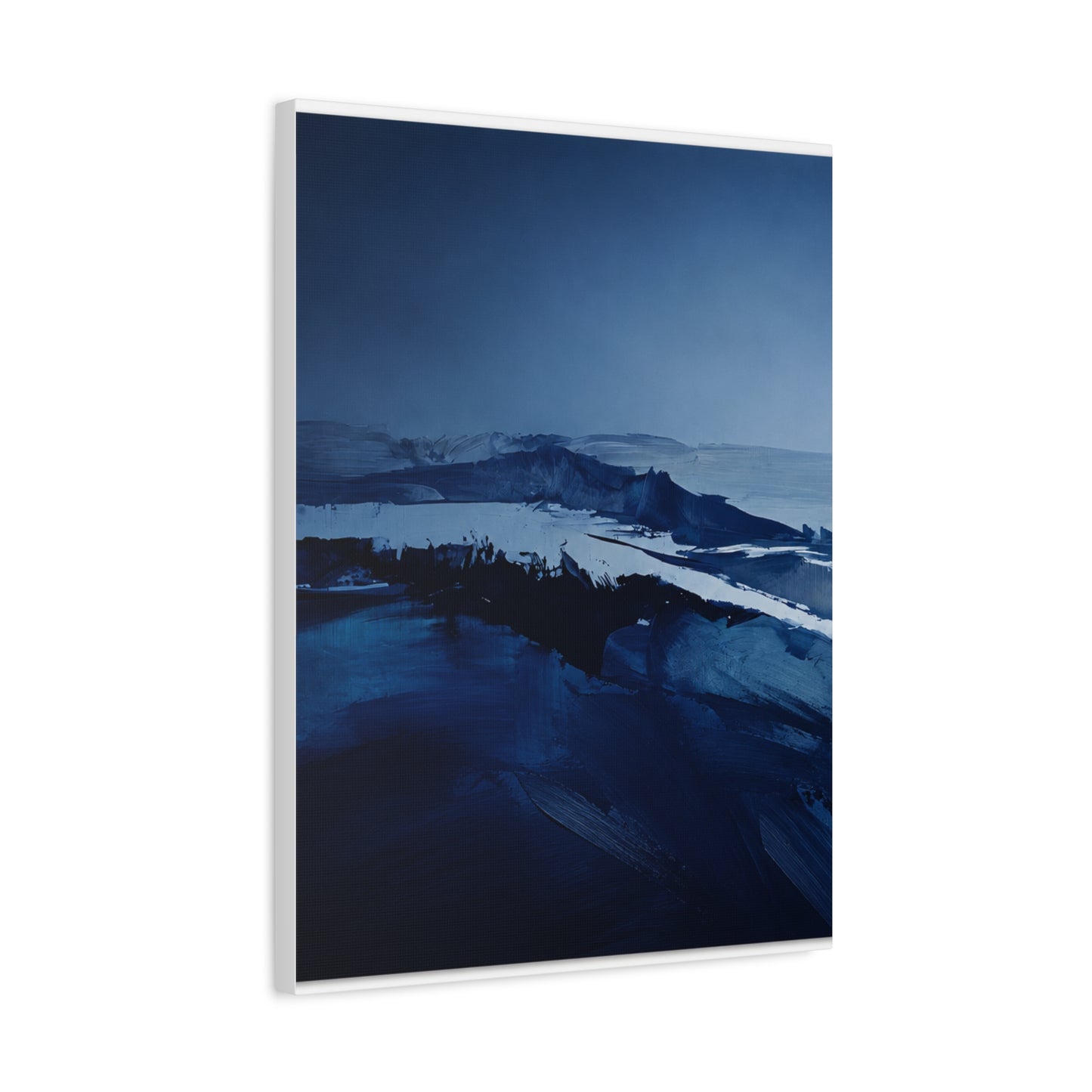 Deep Blue Abstract Matte Canvas Print — Stretched 1.25" - HealthandlifestylewChiny