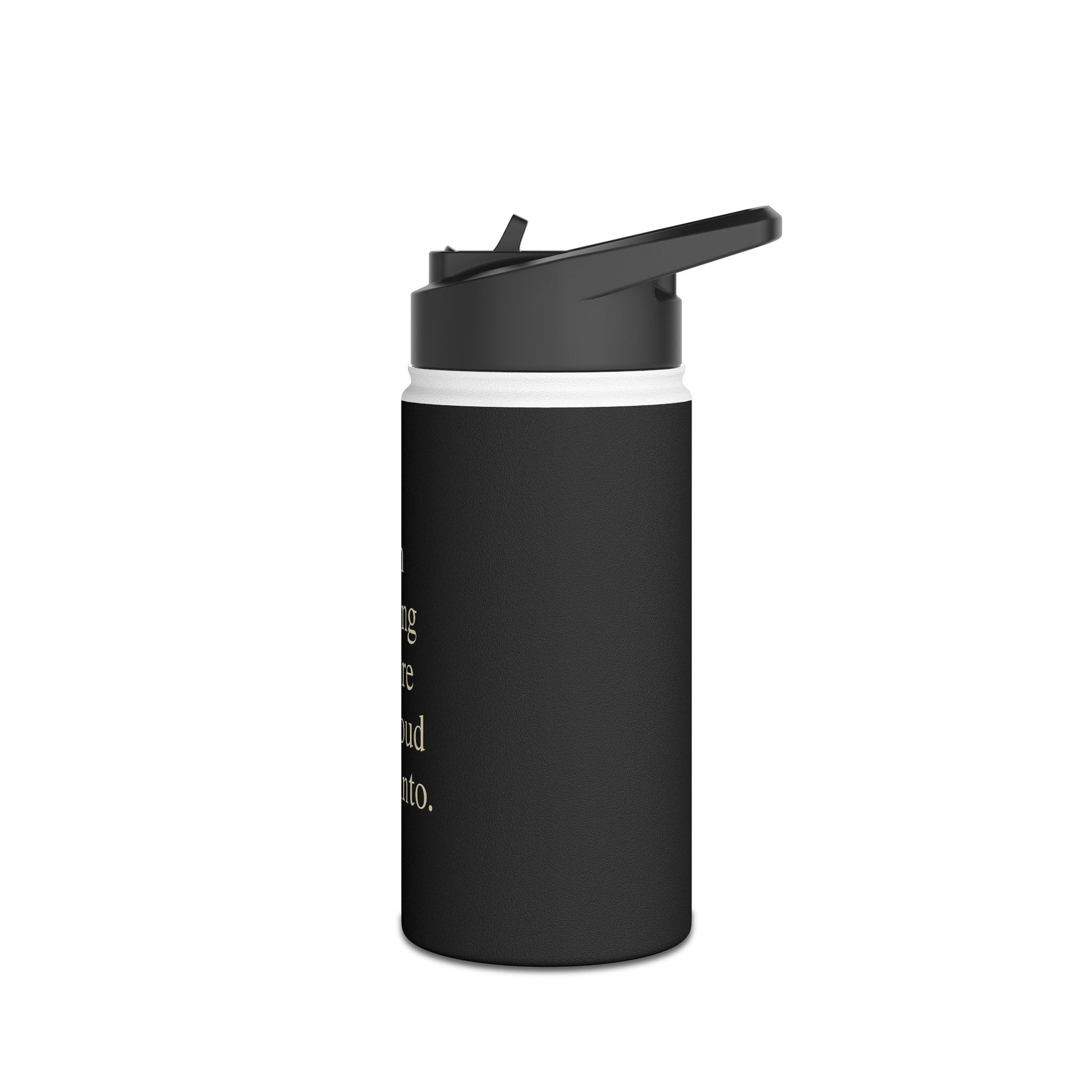 Inspirational Stainless Steel Water Bottle — "I am building a future I'm proud to step into." - HealthandlifestylewChiny