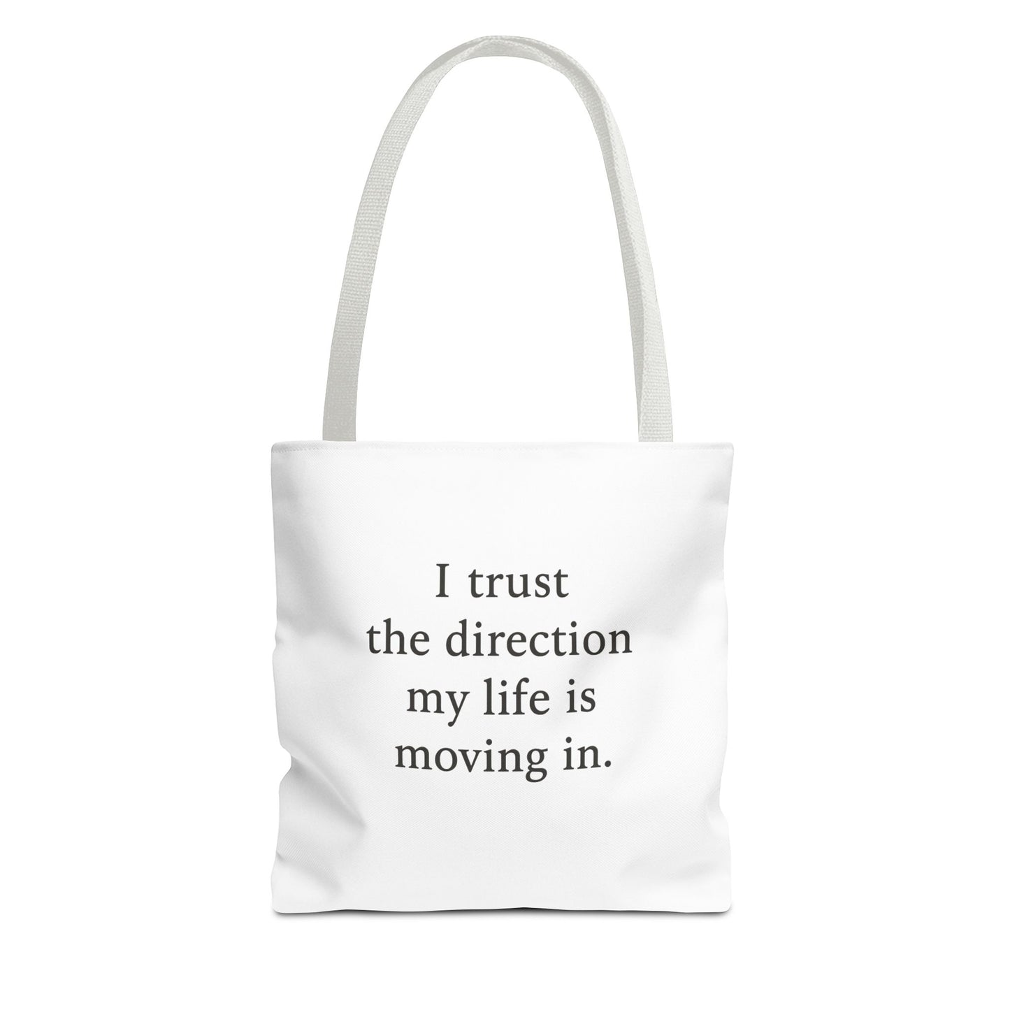 Affirmation Tote Bag - "I Trust the Direction My Life Is Moving In" Inspirational Carryall - HealthandlifestylewChiny