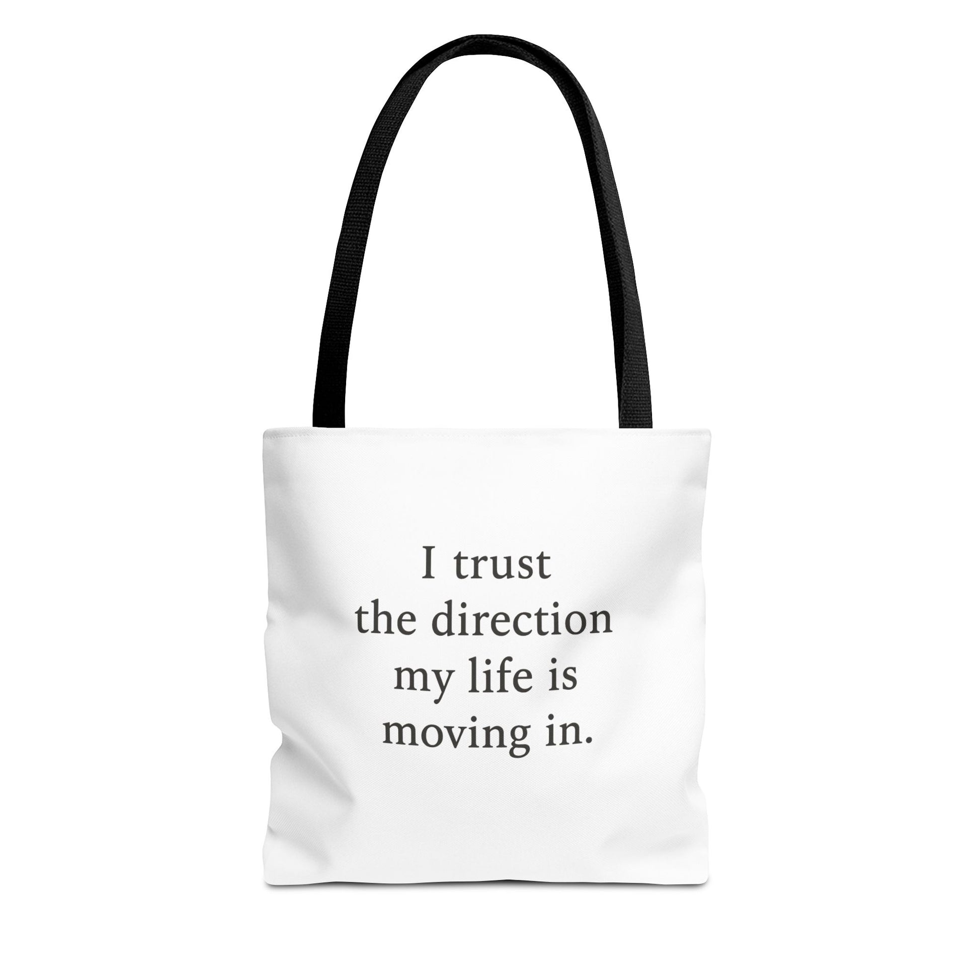 Affirmation Tote Bag - "I Trust the Direction My Life Is Moving In" Inspirational Carryall - HealthandlifestylewChiny