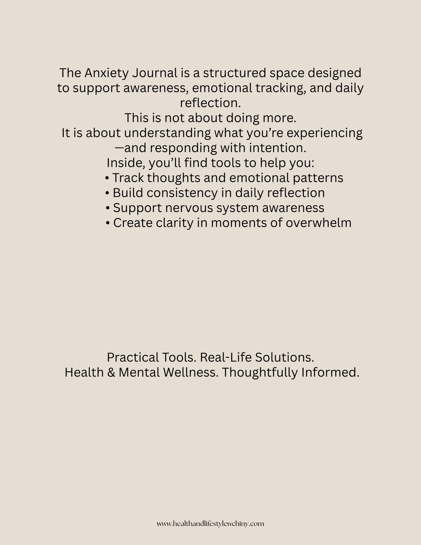 Anxiety Journal – 12 Month Guided Workbook - HealthandlifestylewChiny