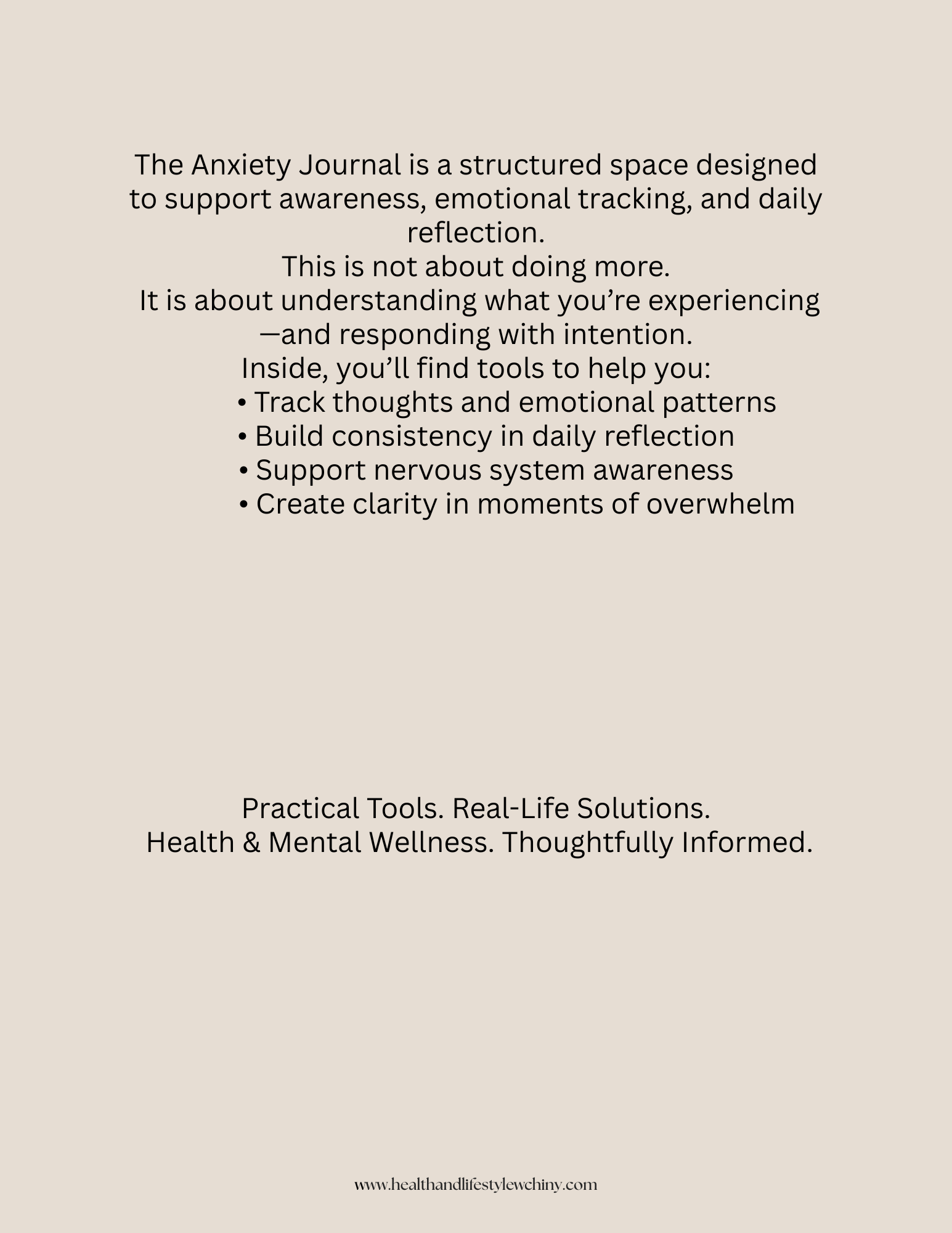 Anxiety Journal – 12 Month Guided Workbook - HealthandlifestylewChiny