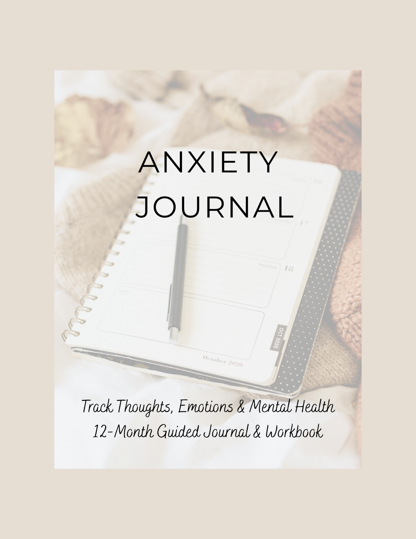 Anxiety Journal – 12 Month Guided Workbook - HealthandlifestylewChiny