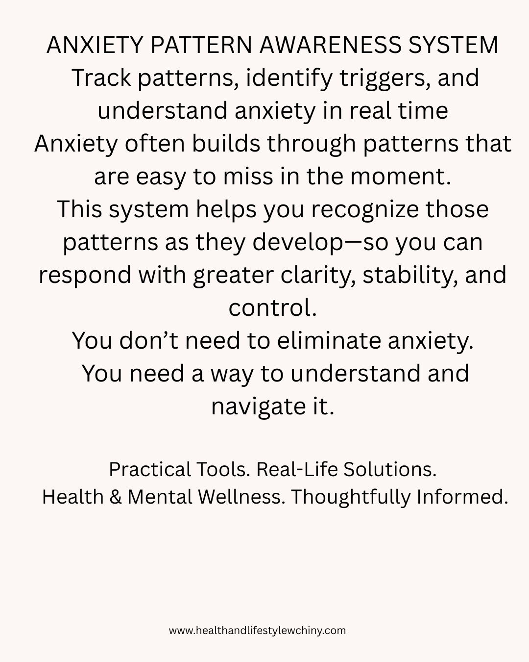 Anxiety Pattern Awareness System – Track Triggers & Understand Anxiety in Real Time - HealthandlifestylewChiny