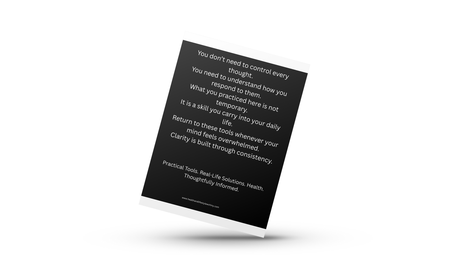 Anxiety Thought Pattern Interruption Protocol – 31-Day Nervous System Reset - HealthandlifestylewChiny