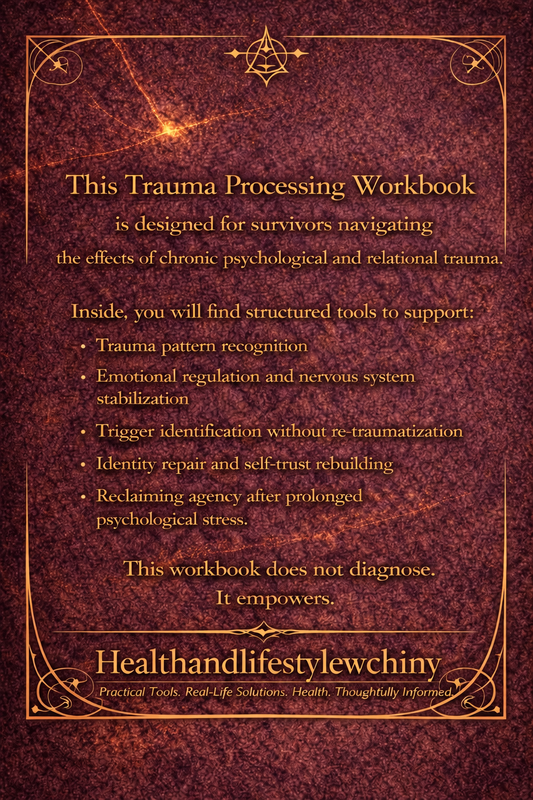 Trauma Processing Workbook – Guided Emotional Recovery Digital Download - HealthandlifestylewChiny