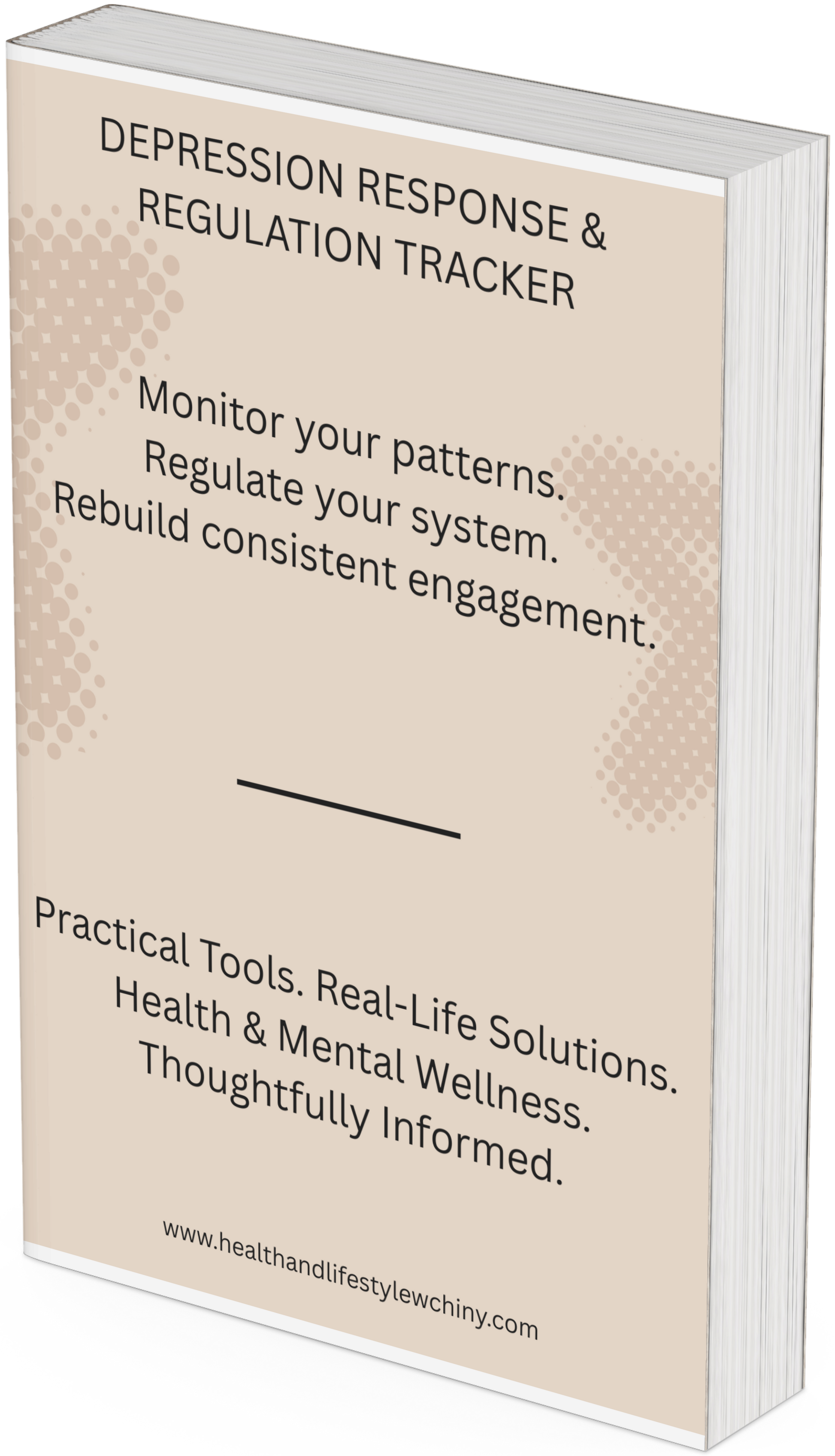 Depression response and regulation tracker (27 pages) to monitor emotional patterns, support regulation, and rebuild consistent daily engagement. - HealthandlifestylewChiny