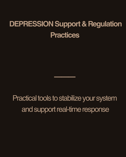 Depression Support & Regulation Practices – Stabilize Your System and Support Gradual Re-Engagement (33 Pages) - HealthandlifestylewChiny